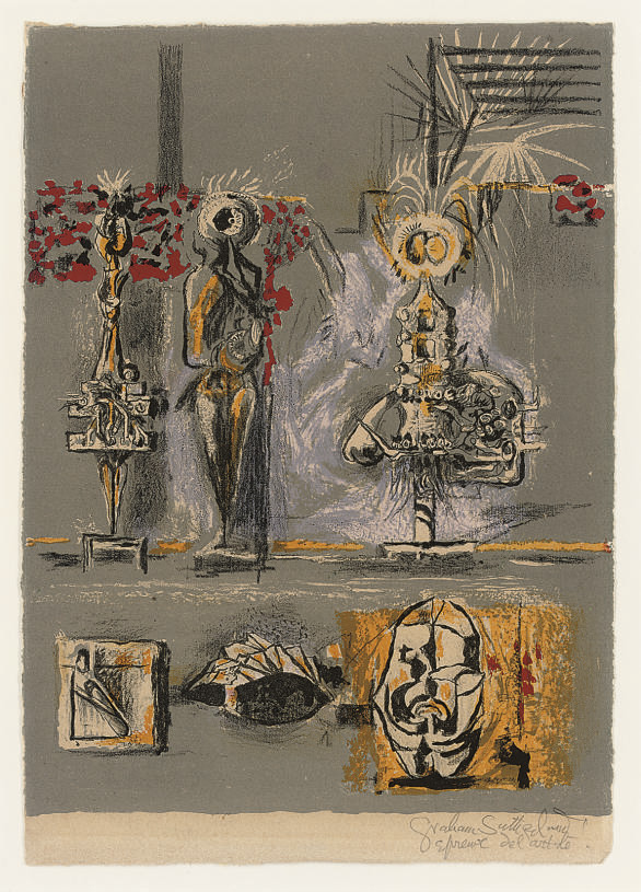 Graham Sutherland — Три фигуры в саду (Тасси, 55)