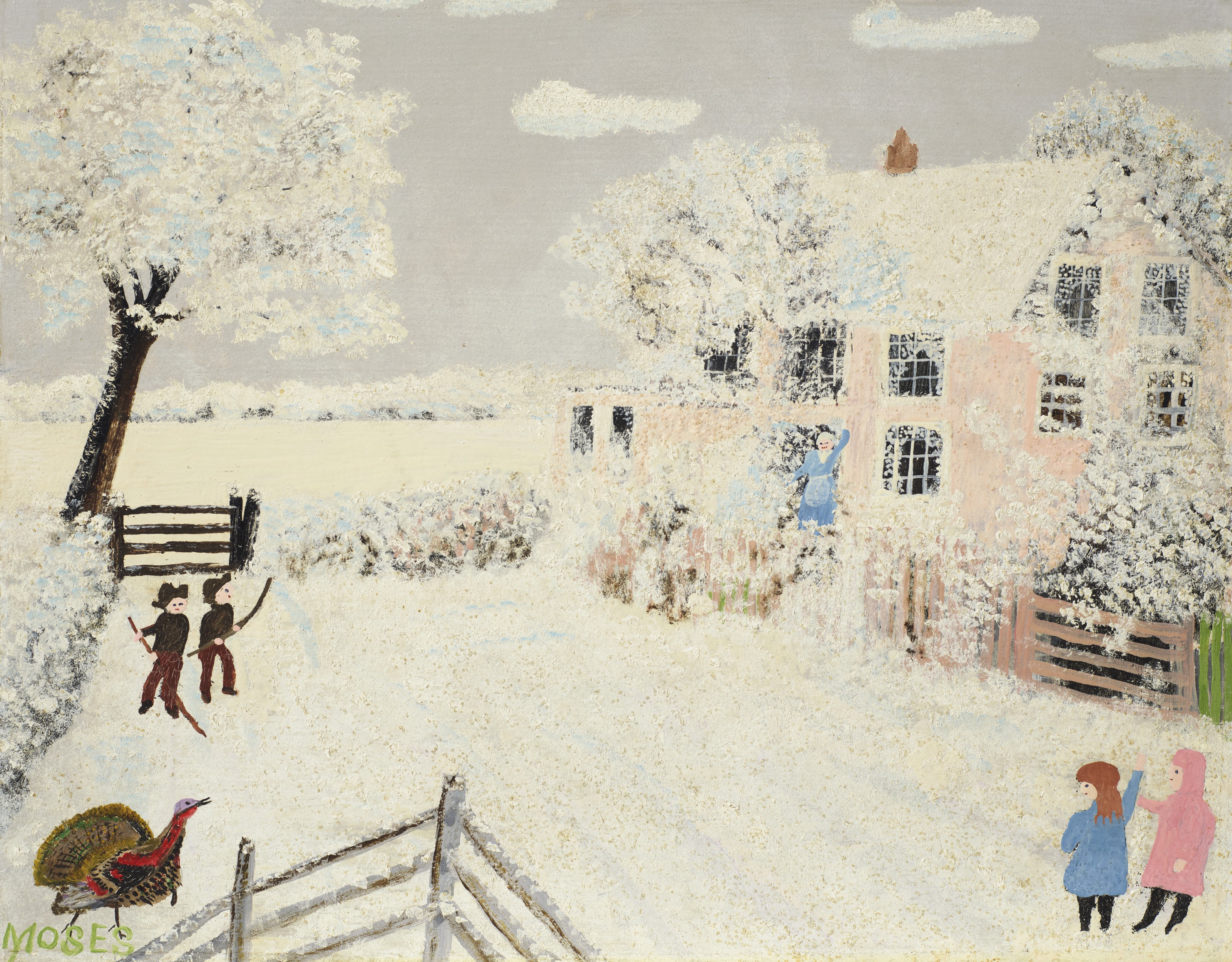Grandma Moses — Морозное утро, изображение 1