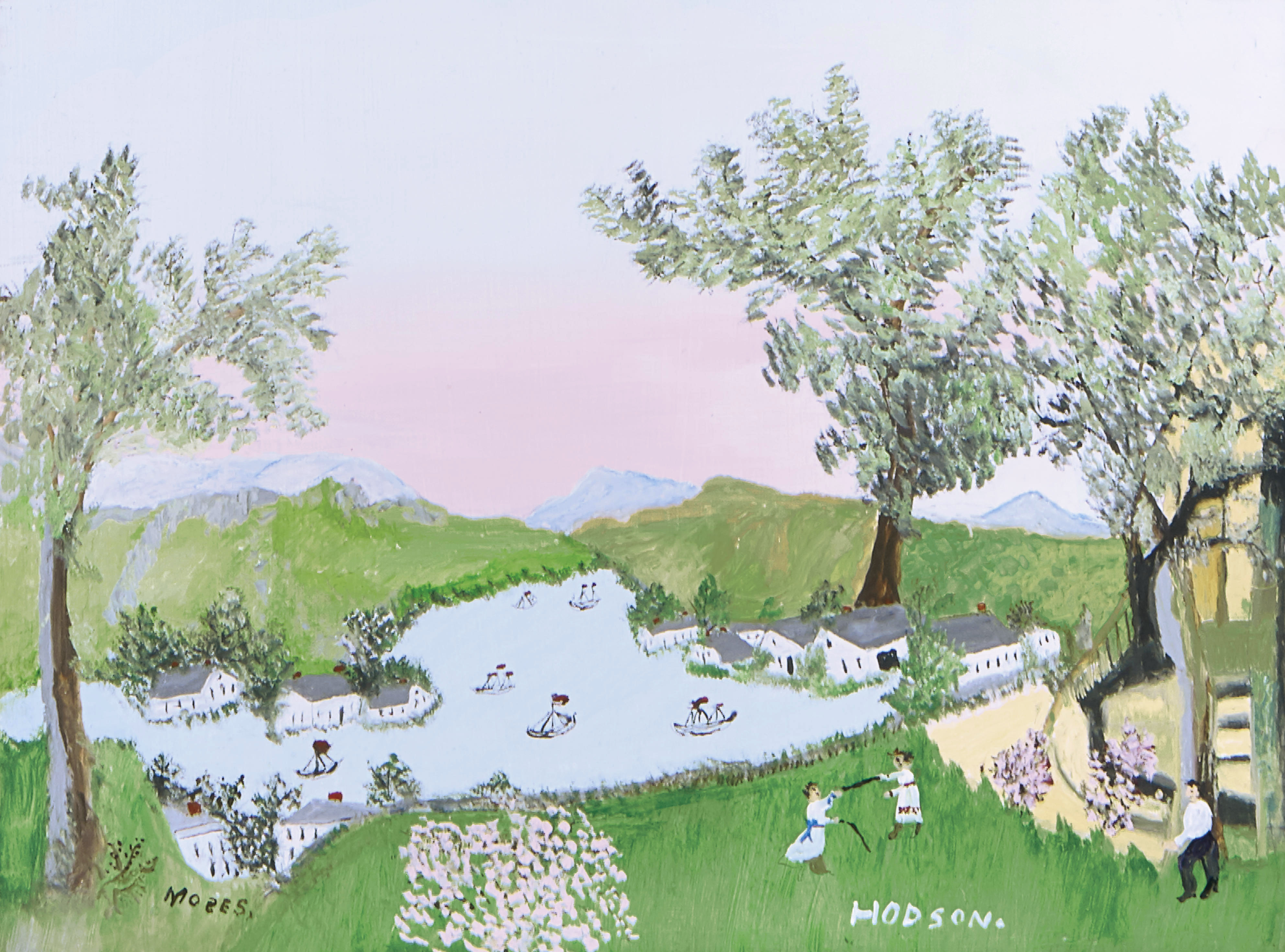 Grandma Moses — Плавание на лодке