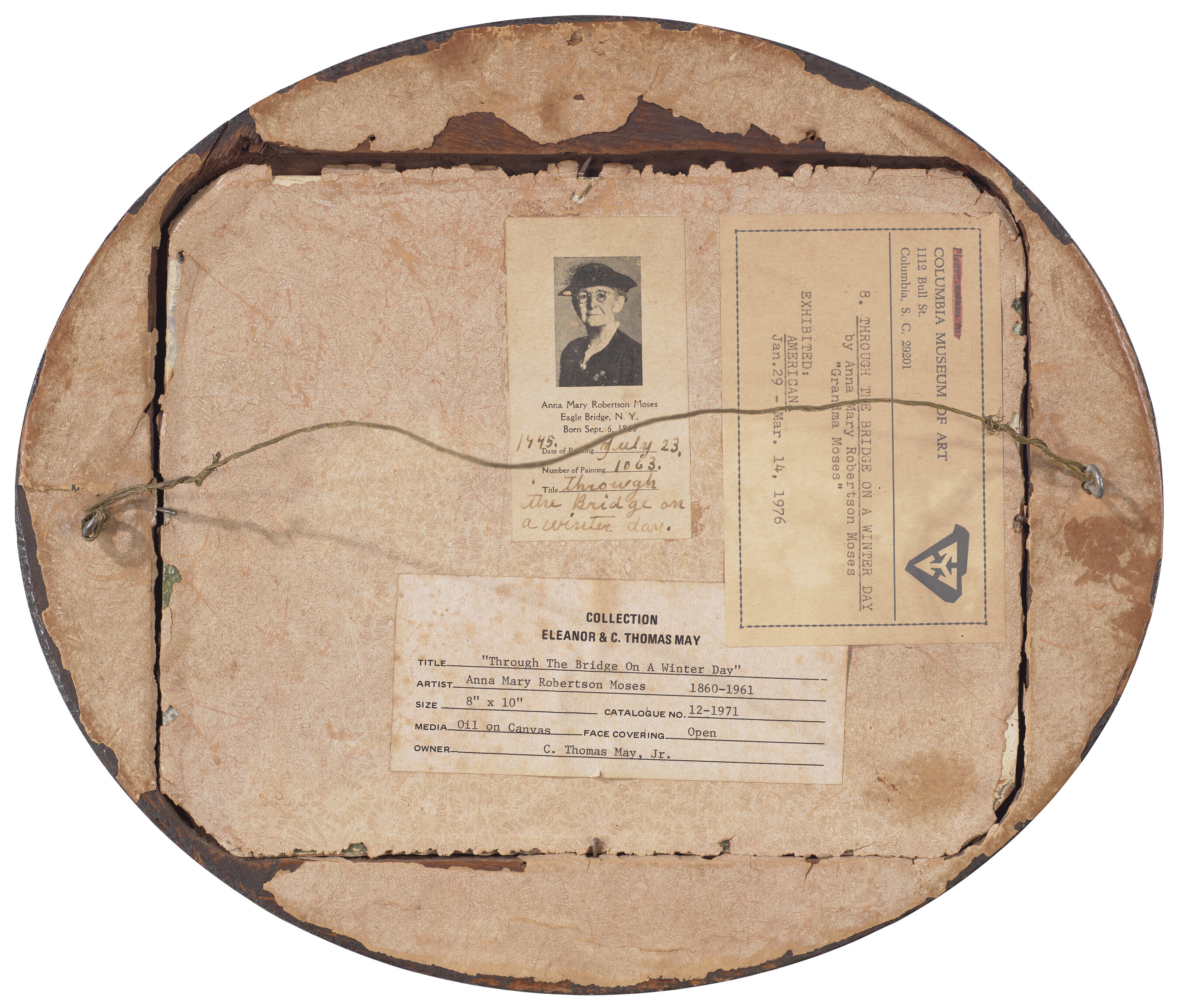 Grandma Moses — Через мост зимним днем, изображение 3