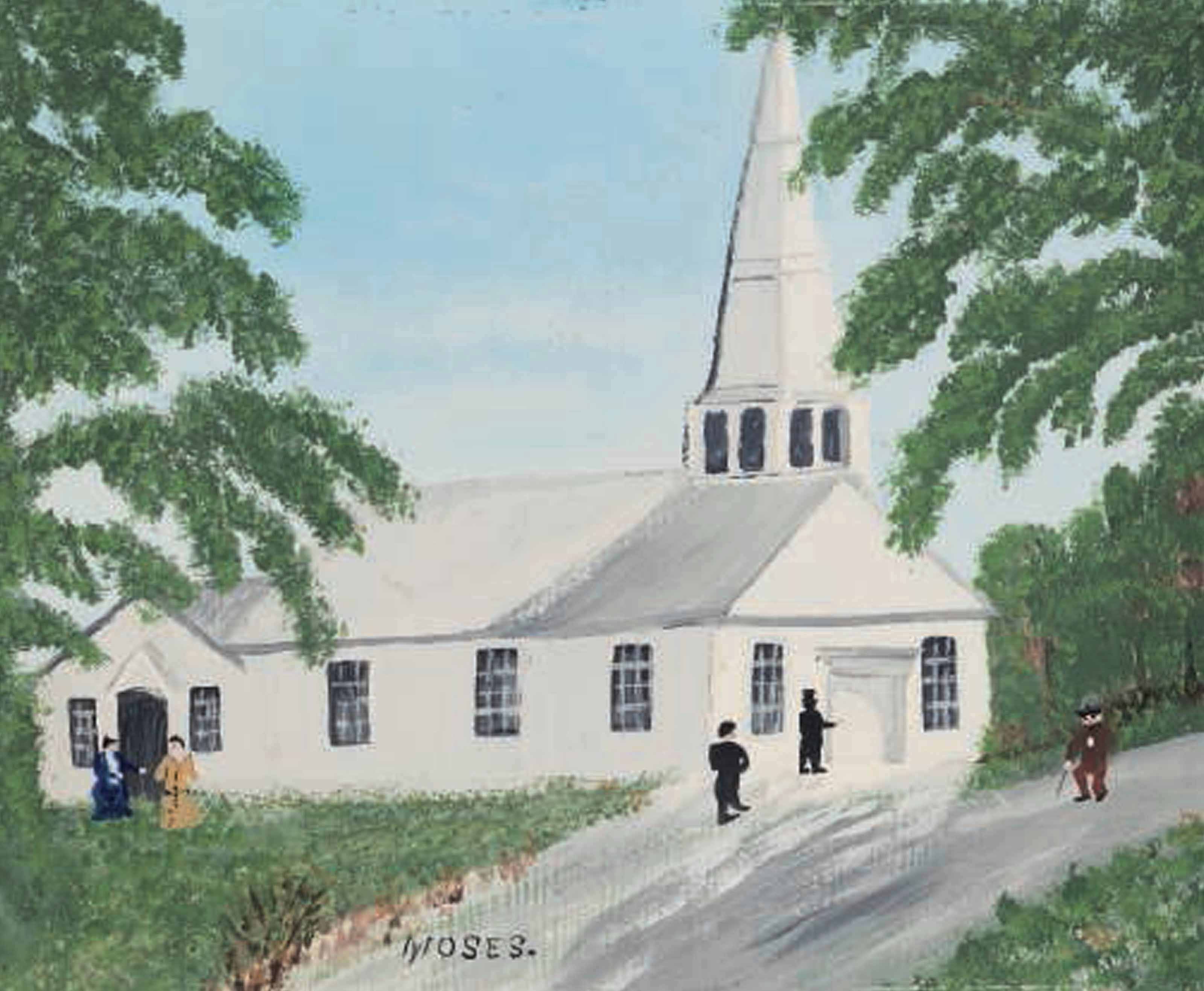 Grandma Moses — Старая церковь, Уайт-Крик, Нью-Йорк