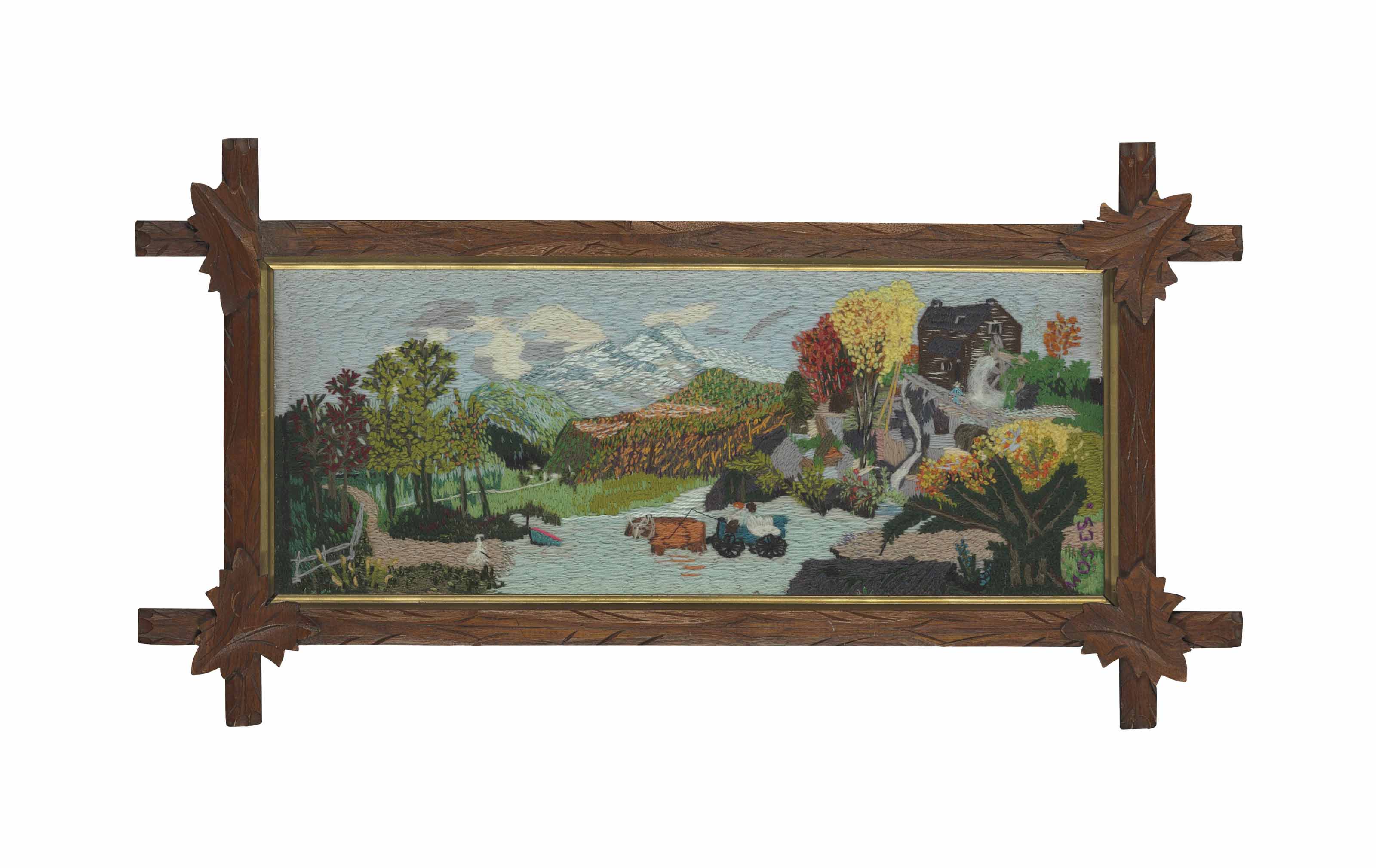 Grandma Moses — АВТОР: АННА МЭРИ "БАБУШКА" РОБЕРТСОН МОЗЕС (1860-1961), ХУСИК-ФОЛЛС, НЬЮ-ЙОРК, НАЧАЛО 20 ВЕКА.