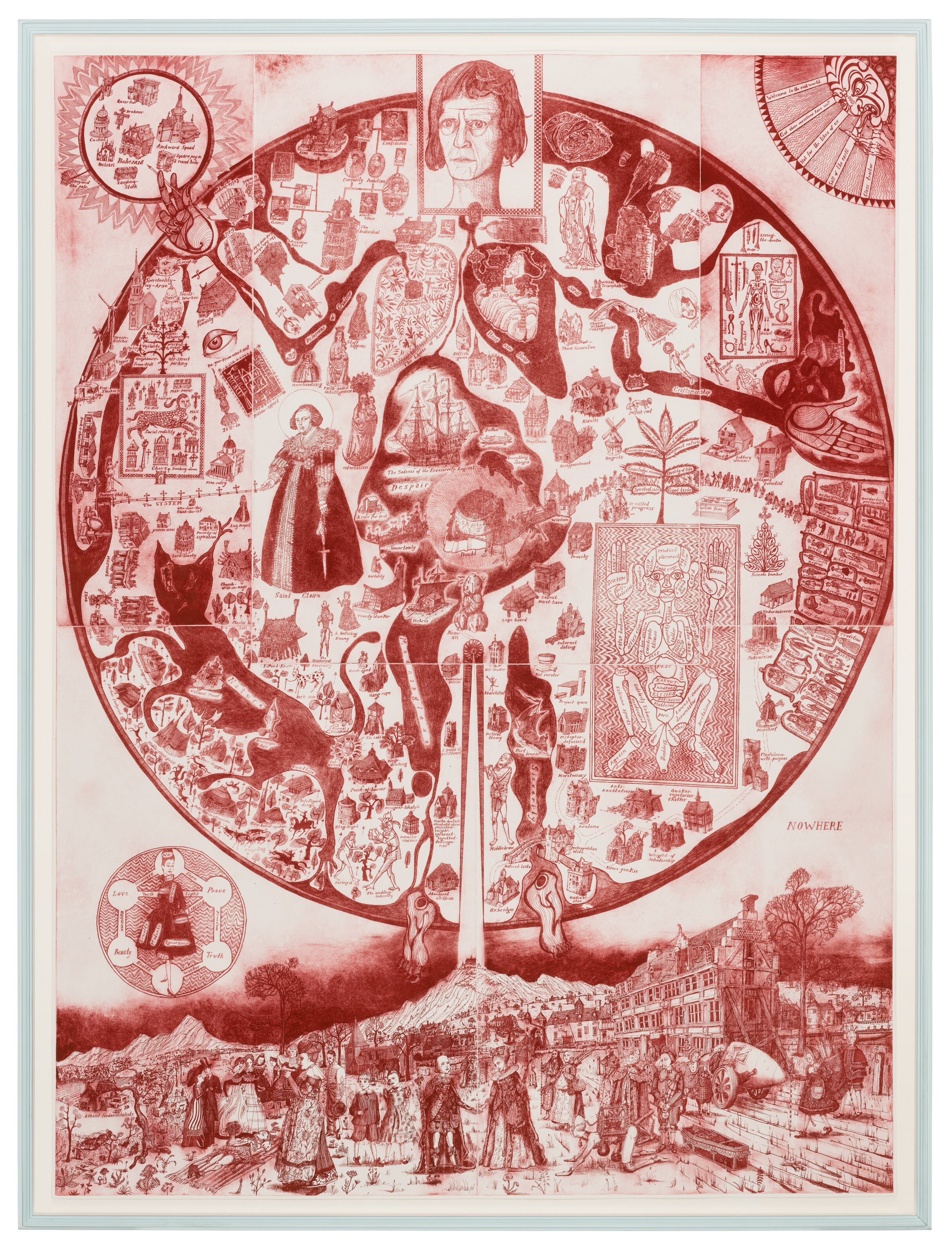 Grayson Perry — Карта Нигде (красная)