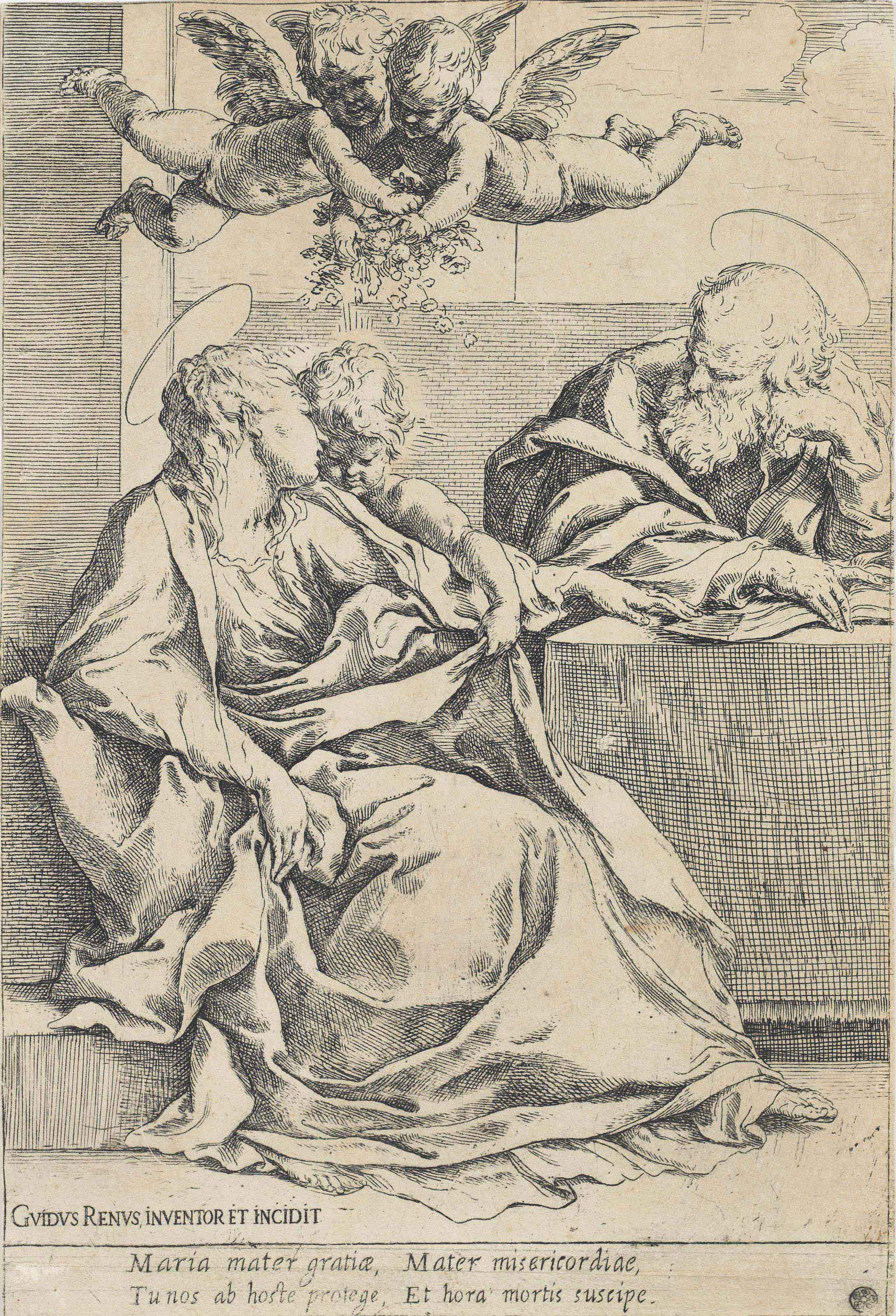 Guido Reni — Святое семейство с двумя ангелами (Барч, 10)