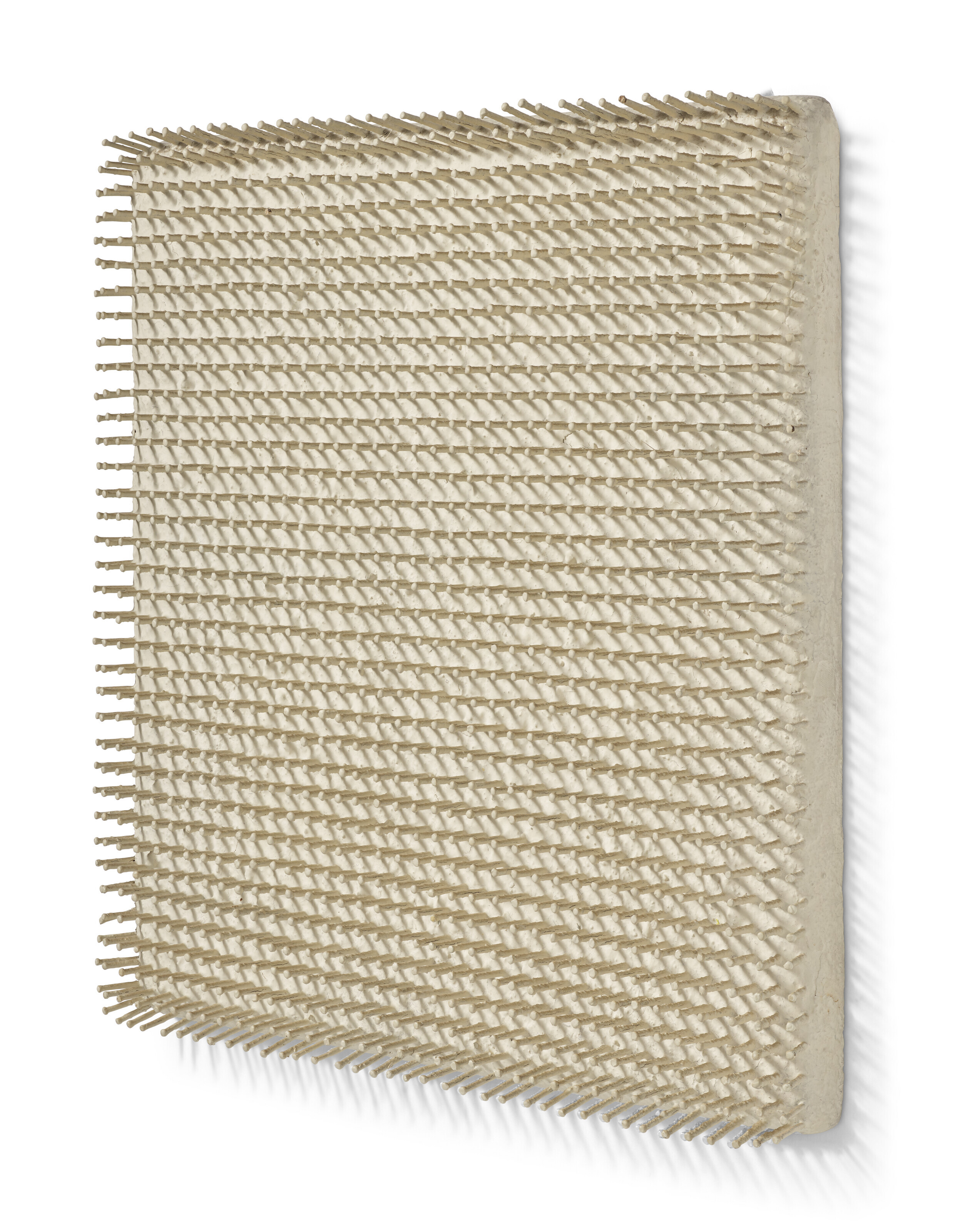 Gunther Uecker — Kleines Nagelbild - Weiss (Маленький рисунок на ногтях - белый), изображение 2