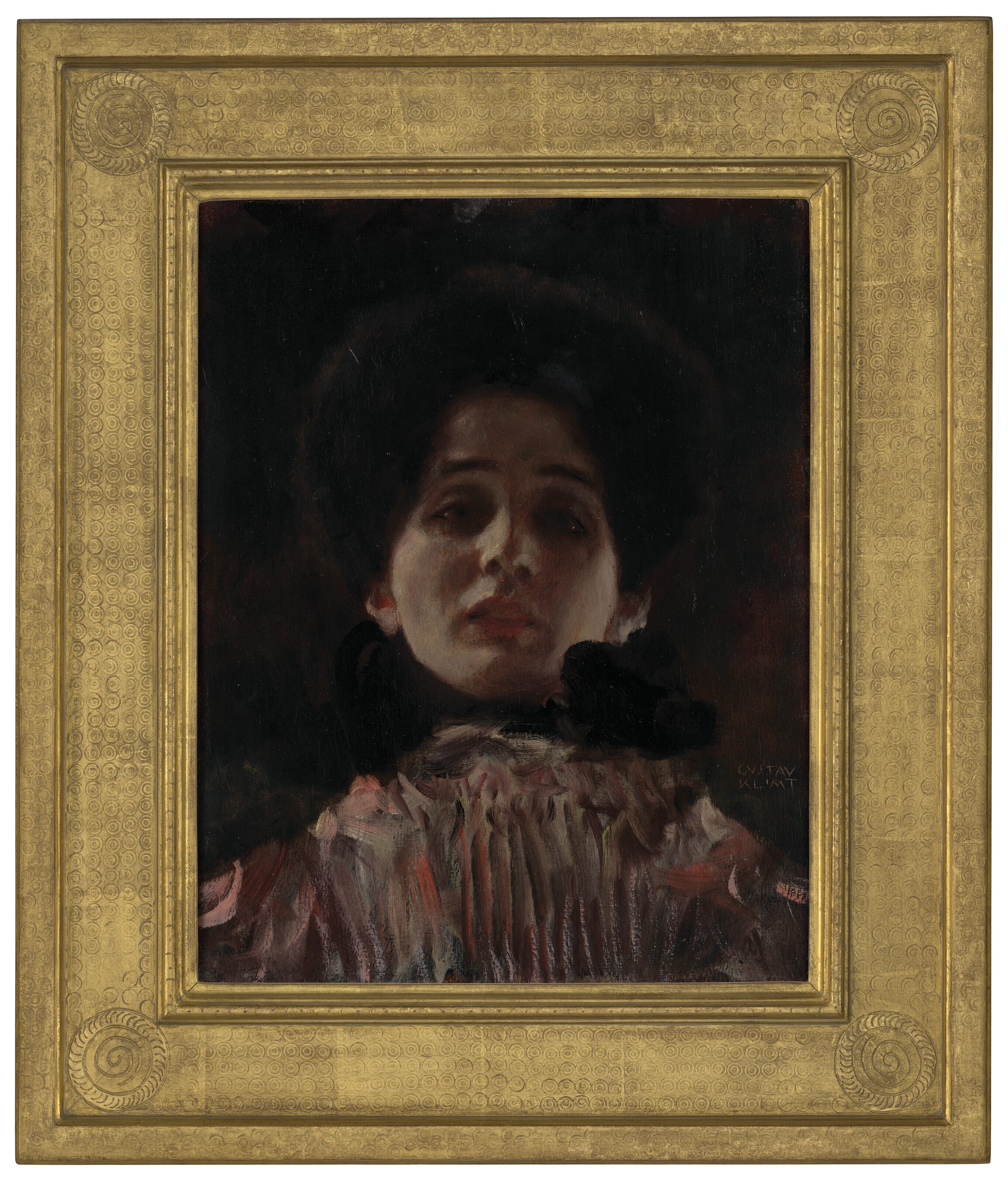 Gustav Klimt — Дама лицом к лицу с красивым лицом (Damenbilden en face), изображение 2