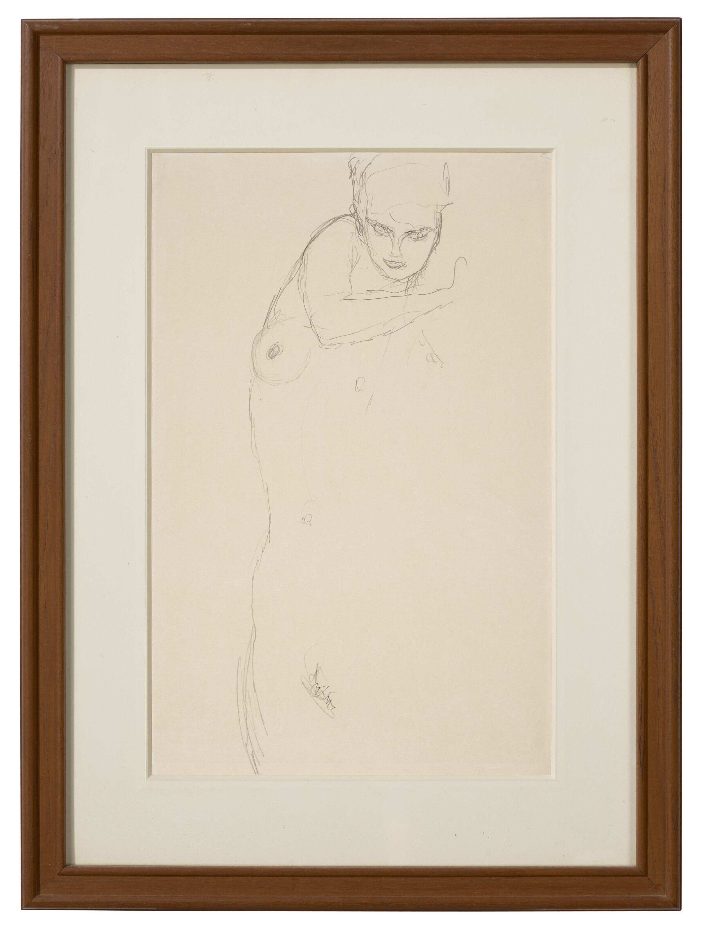 Gustav Klimt — Стехендер Акт фон ворне, изображение 2