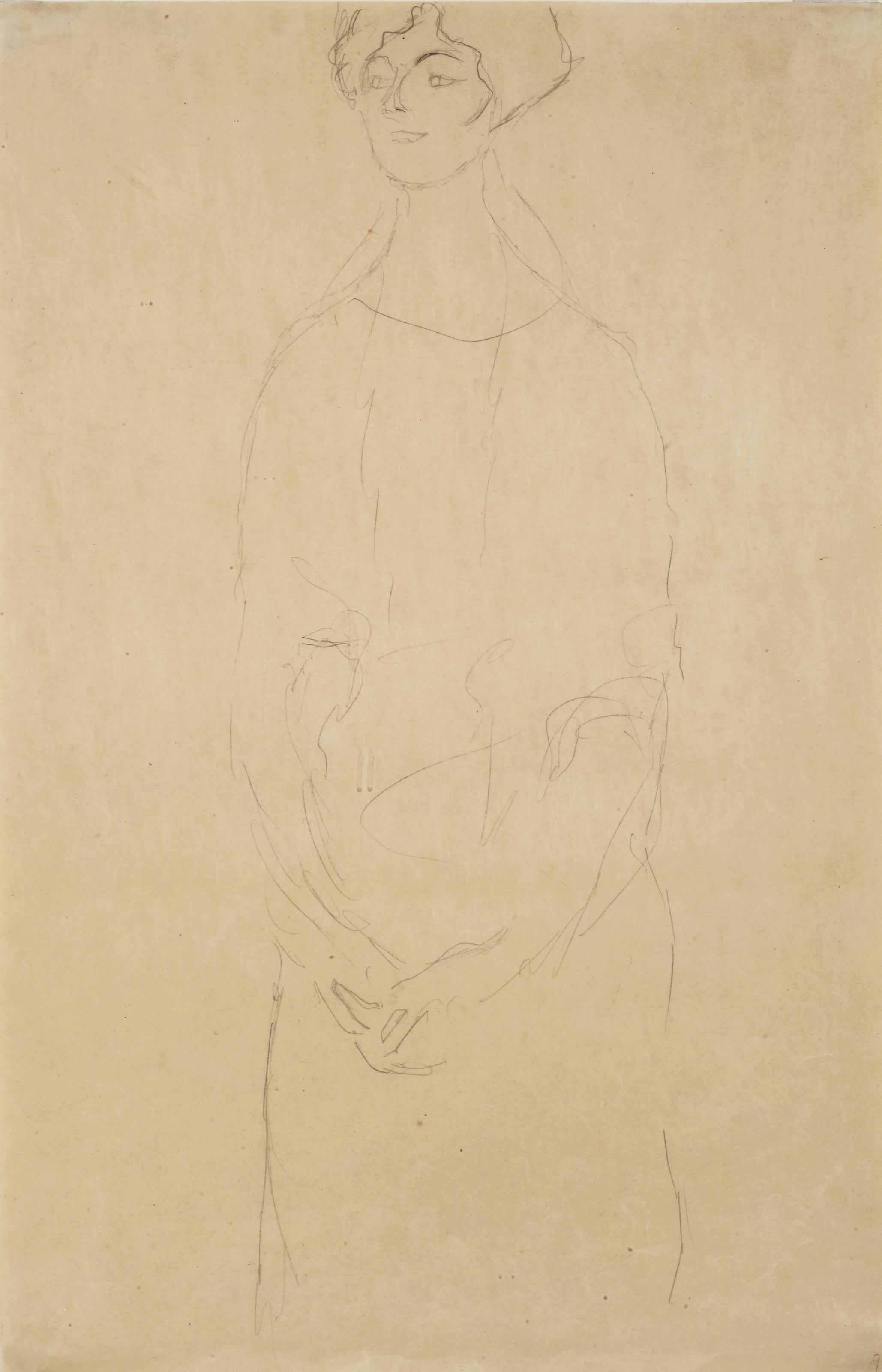 Gustav Klimt — Госпожа фон Ворн, ден Копф нах линкс