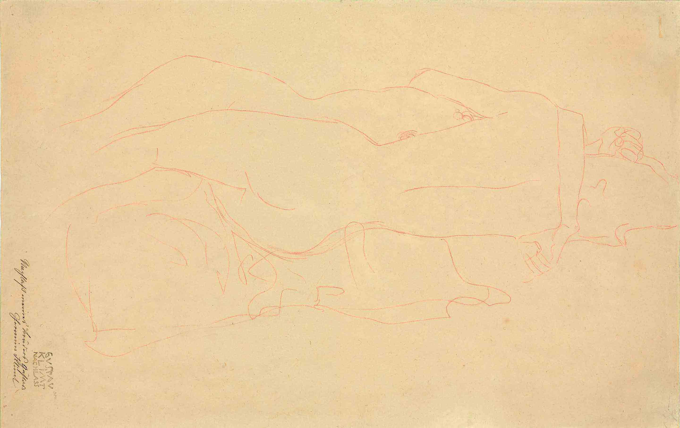 Gustav Klimt — Фройндиннен в Умармунге (исследование для Вассершлангена II)