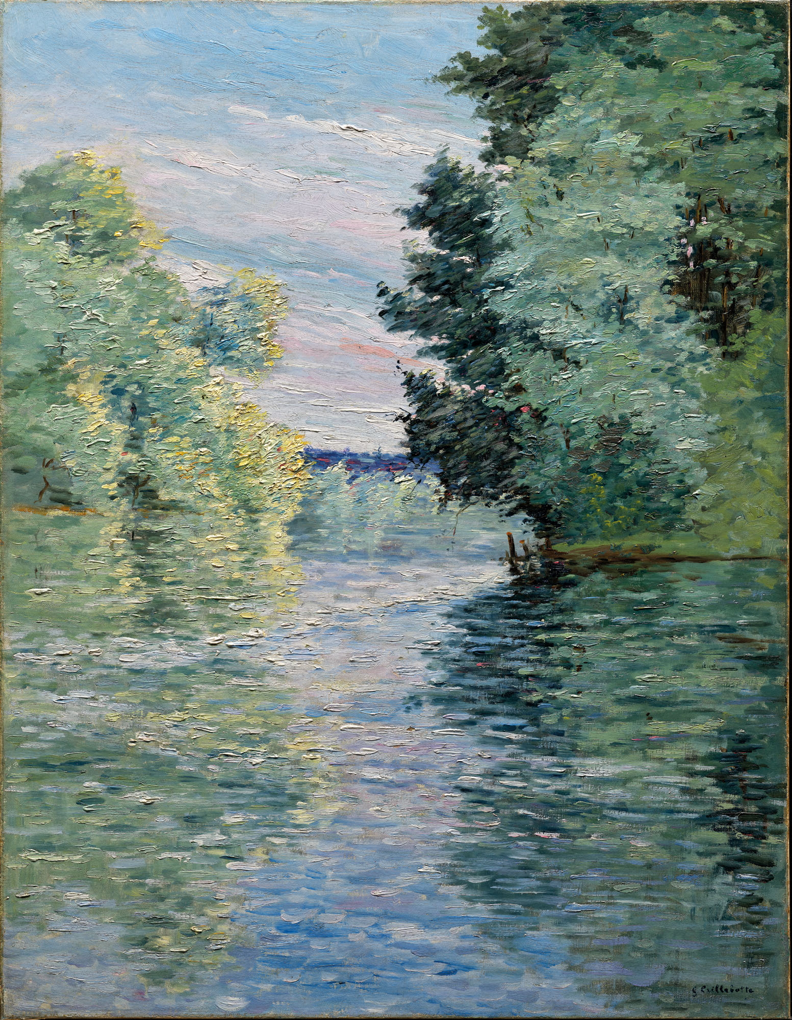 Gustave Caillebotte — Маленькие бюстгальтеры на берегу Сены в Аржантее, изображение 2