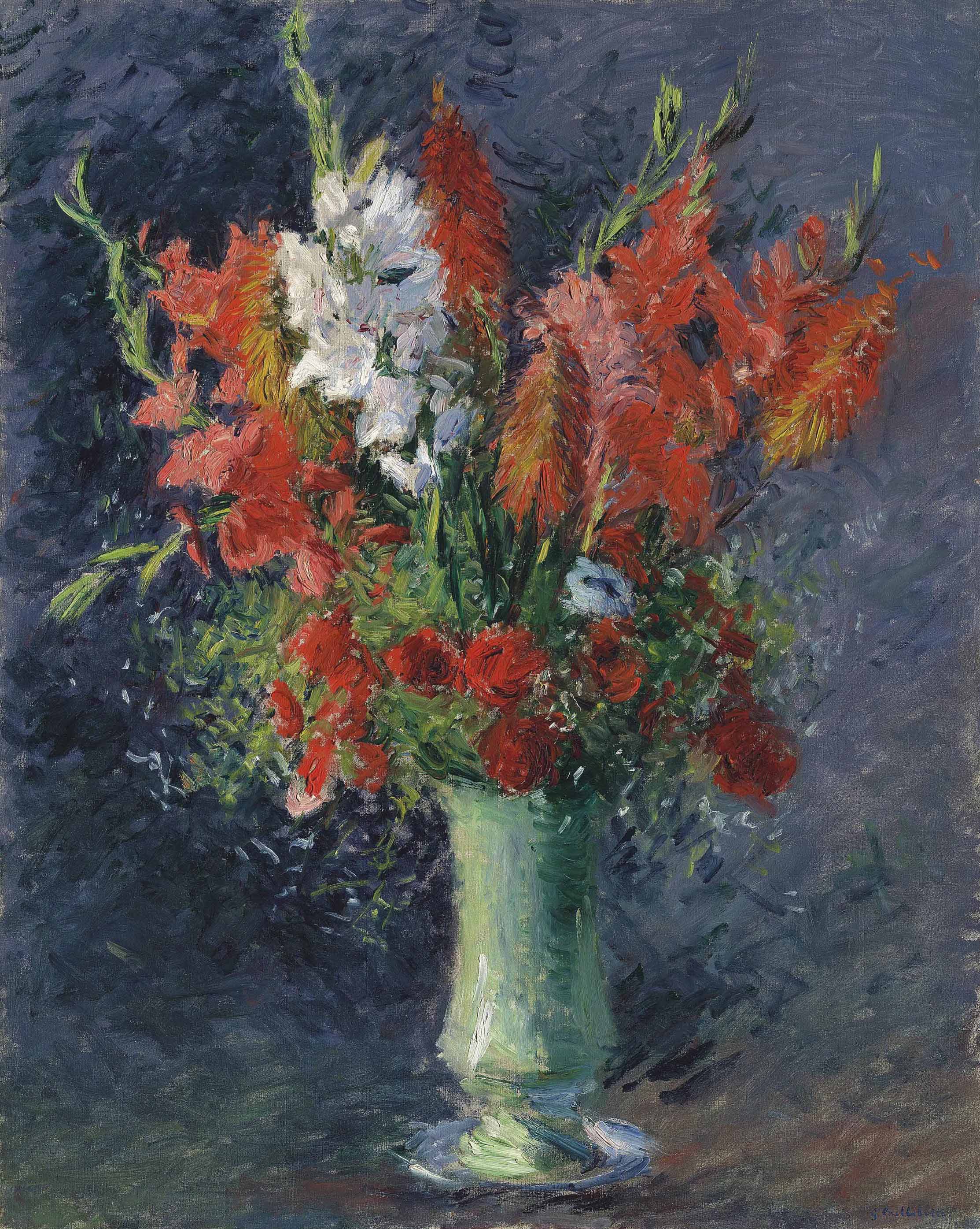 Gustave Caillebotte — Стеклянная ваза