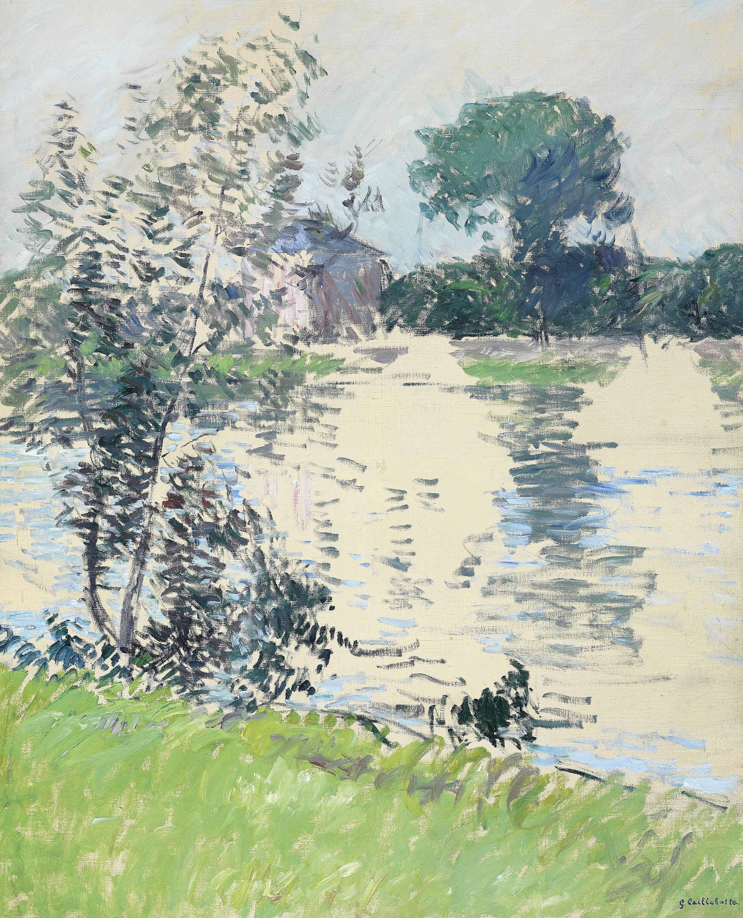 Gustave Caillebotte — Берег Сены в Аржантее