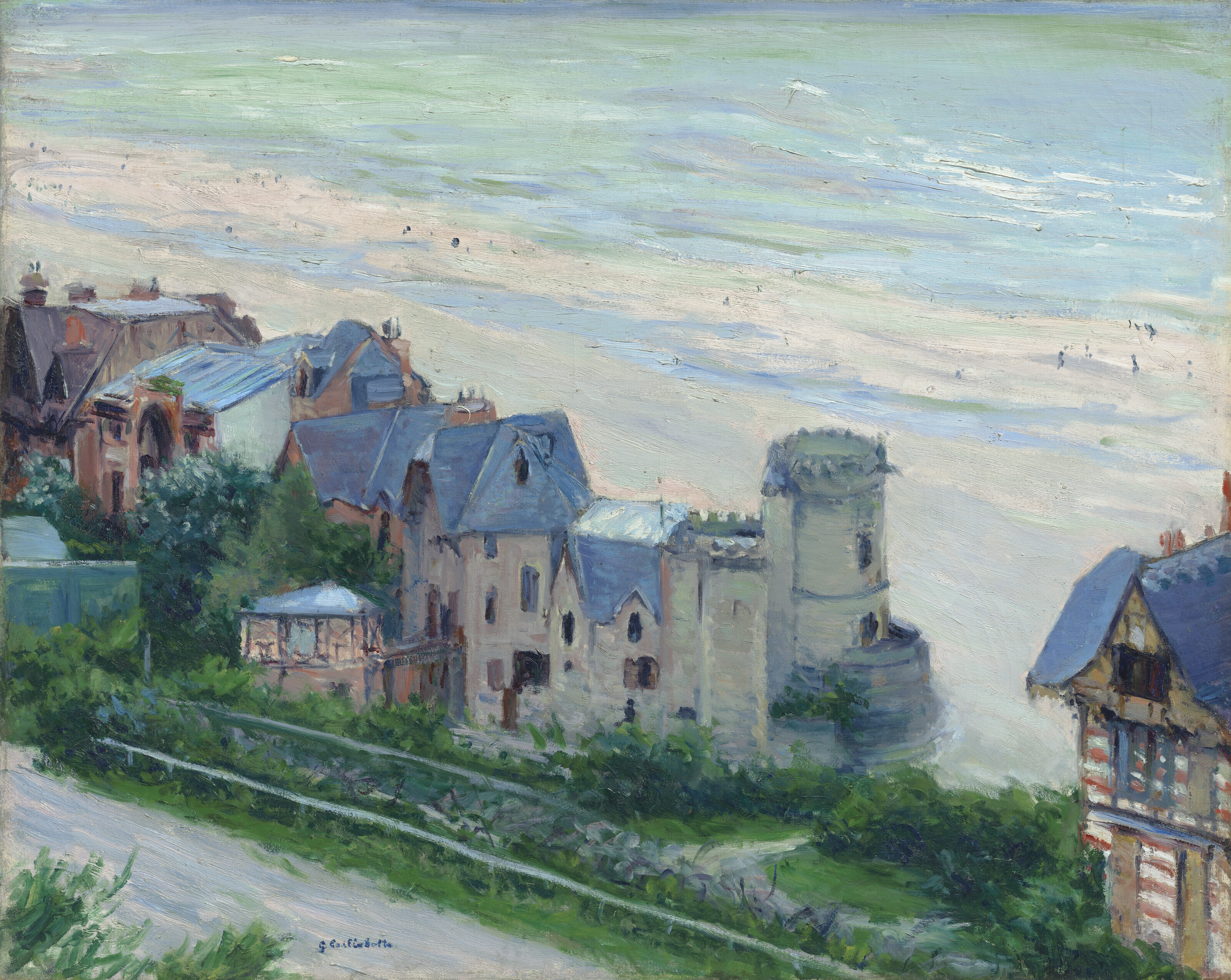 Gustave Caillebotte — Трувиль, пляж и виллы