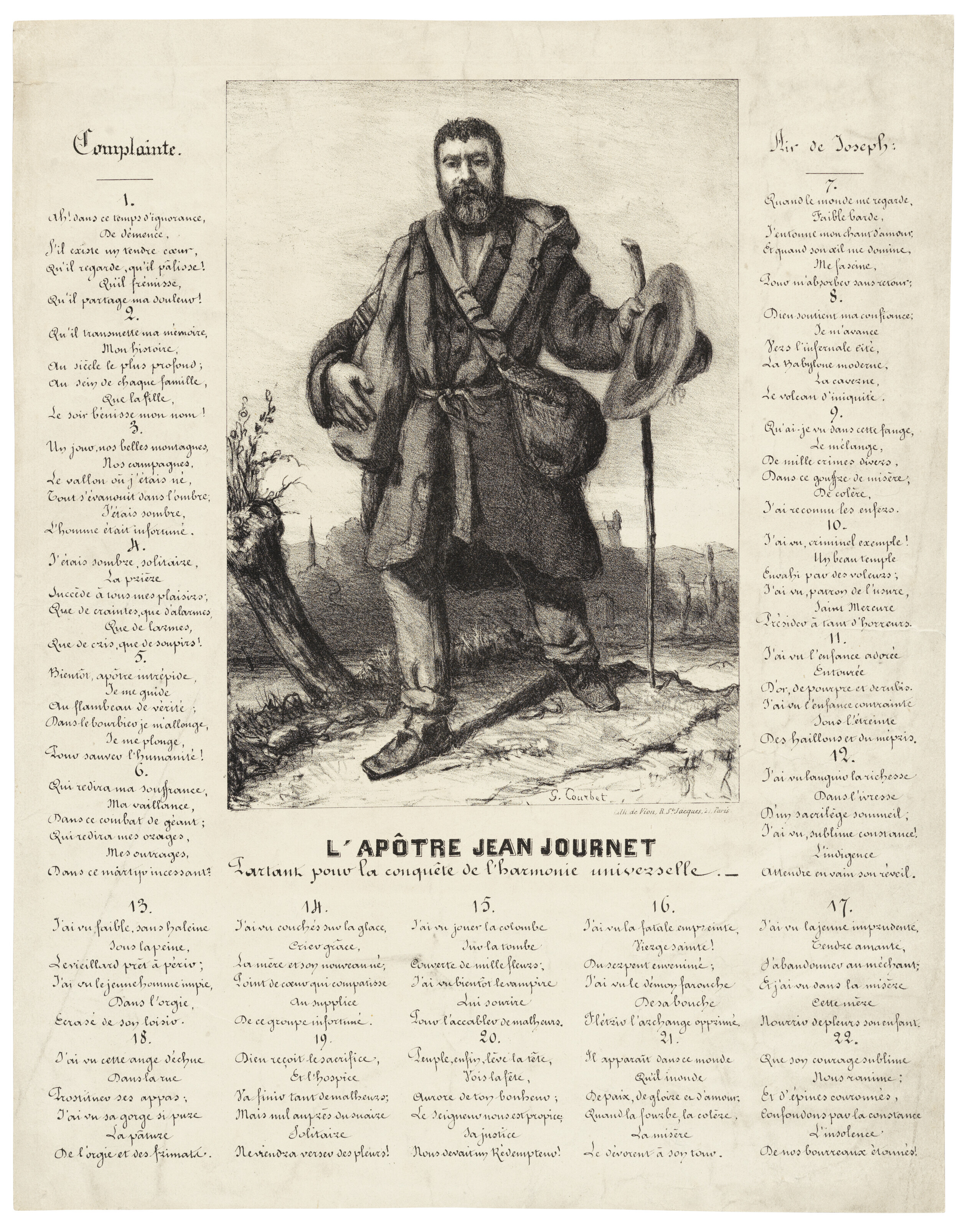 Gustave Courbet — Автор книги "Жан Дневник, участник борьбы за всемирную гармонию"