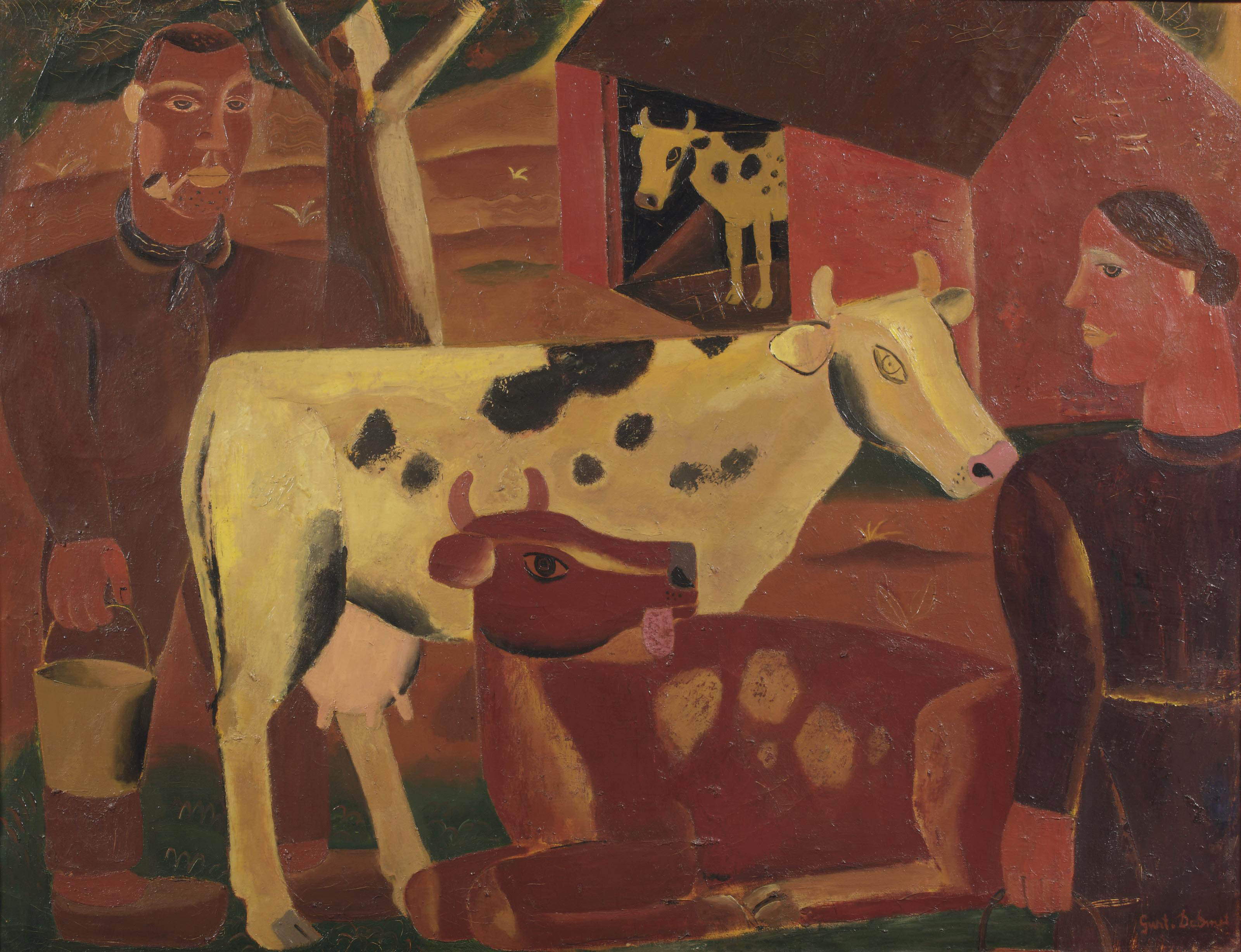 Gustave de Smet — Жизнь на ферме