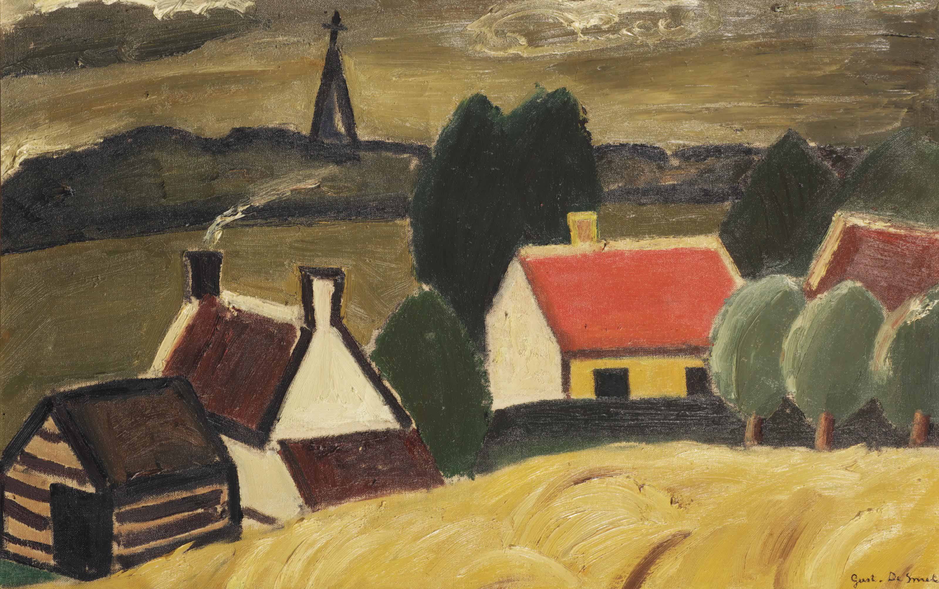 Gustave de Smet — Спелое кукурузное поле