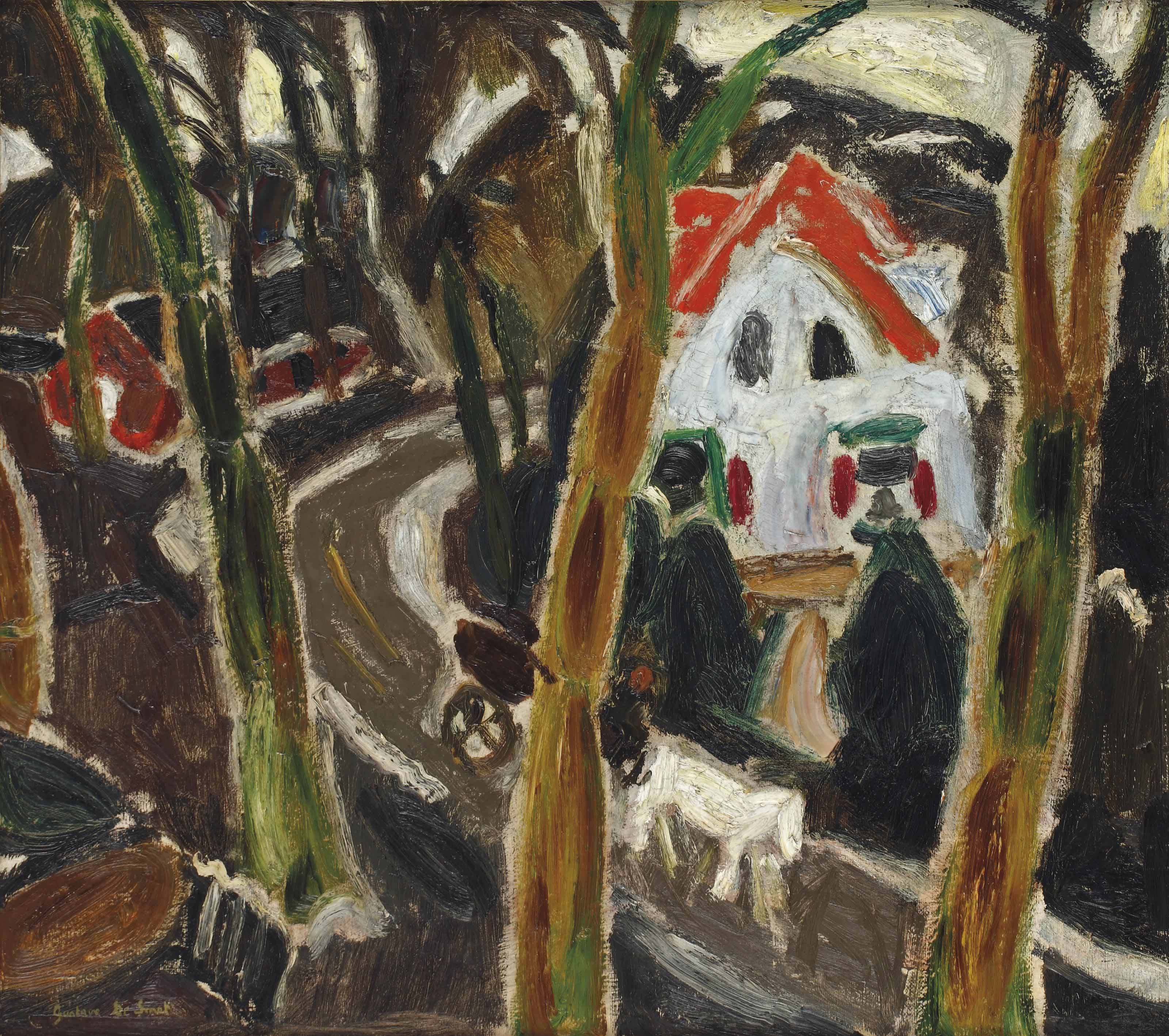 Gustave de Smet — Деревенская дорога