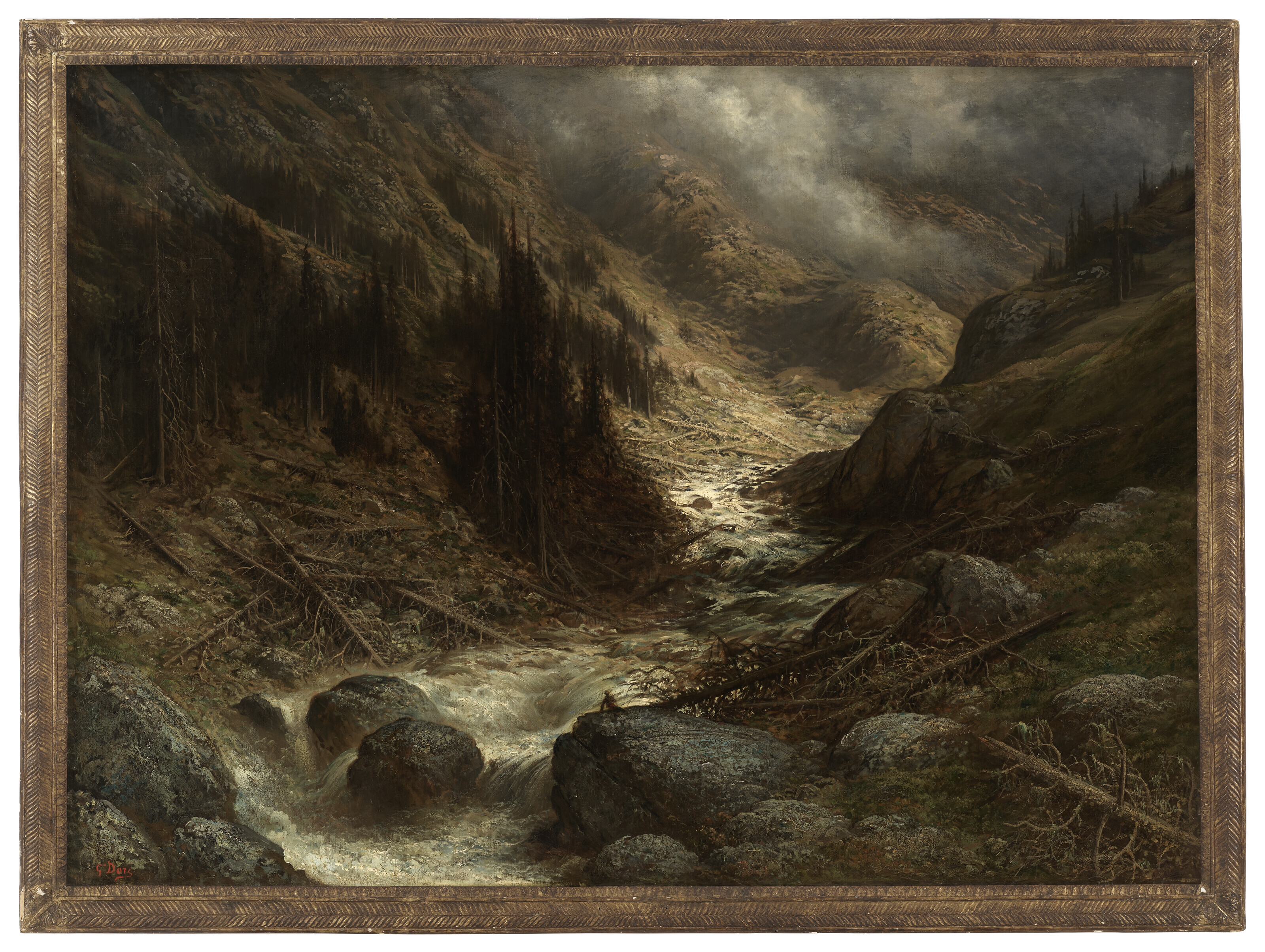 Gustave Dore — Поток воды в Ангадине, изображение 2