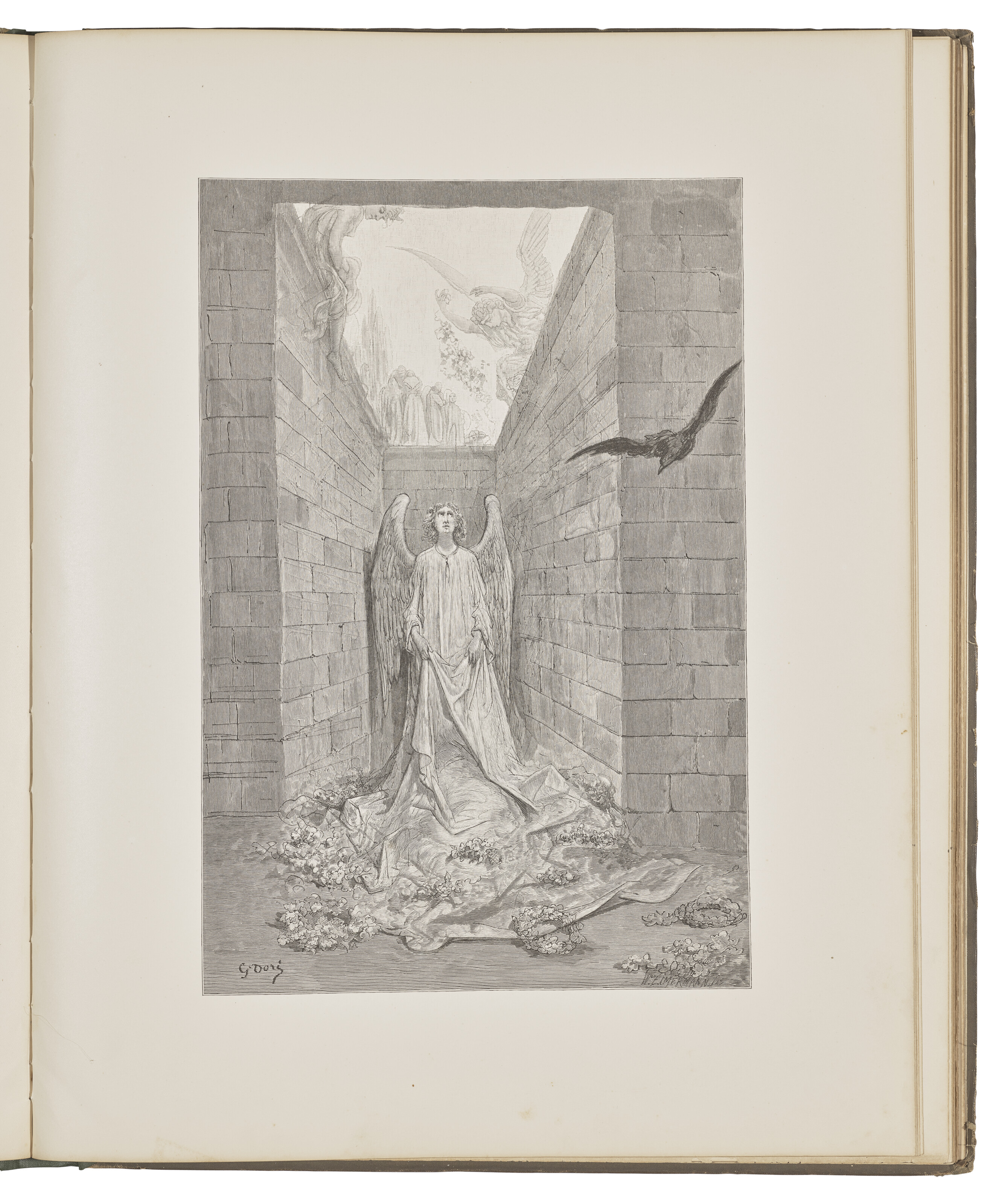 Gustave Dore — "Скорбь по утраченной Леноре" - иллюстрация к роману Эдгара Аллана По "Ворон"., изображение 5