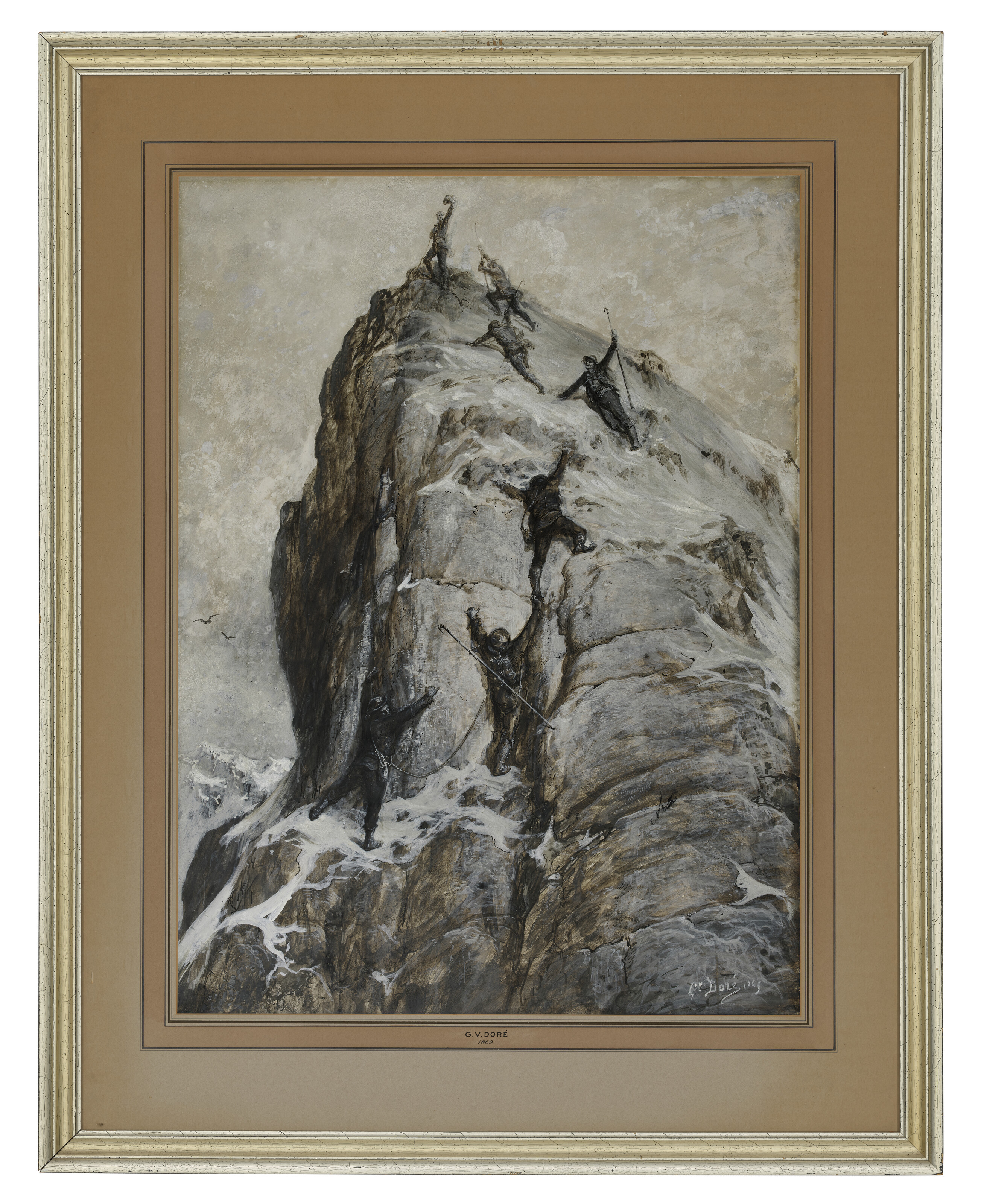 Gustave Dore — Восхождение на Маттерхорн, прибытие на вершину, изображение 2