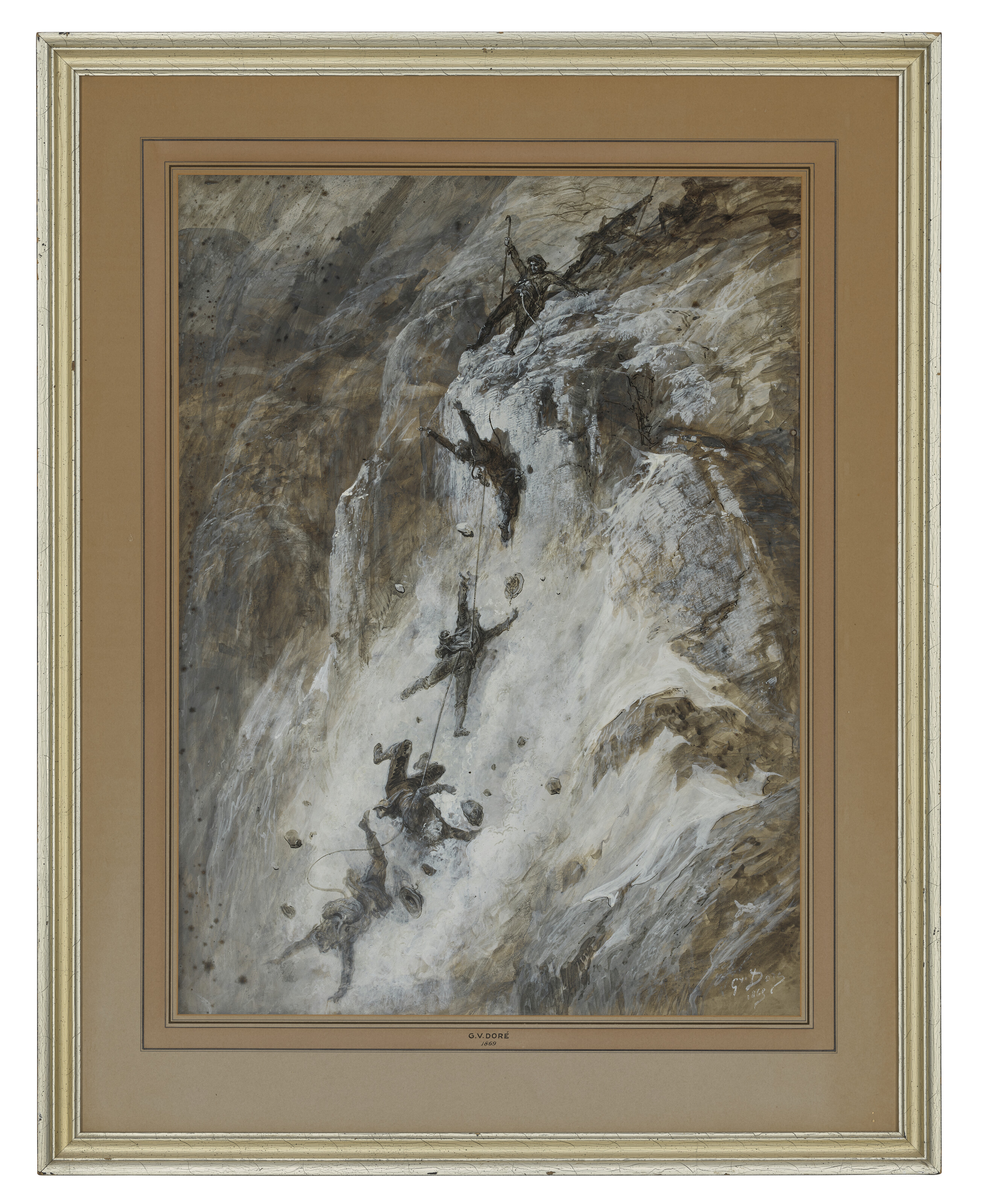 Gustave Dore — Восхождение на Маттерхорн, падение, изображение 2