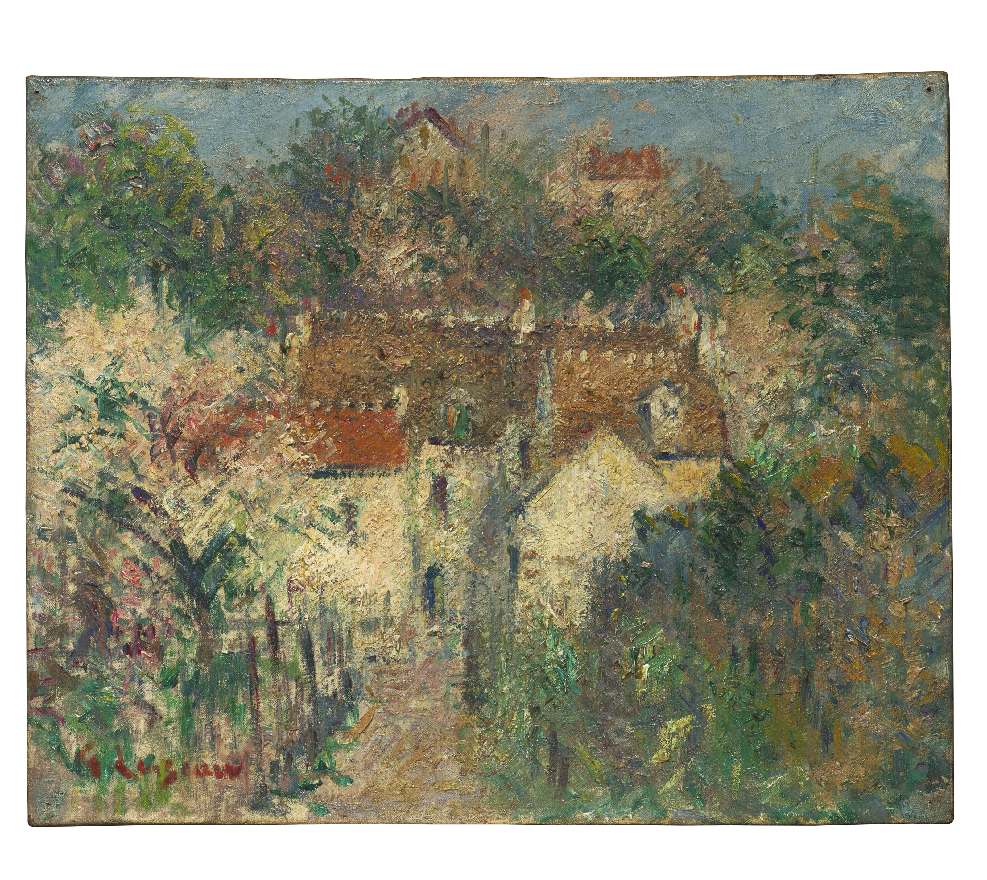 Gustave Loiseau — Улица в деревне, изображение 2