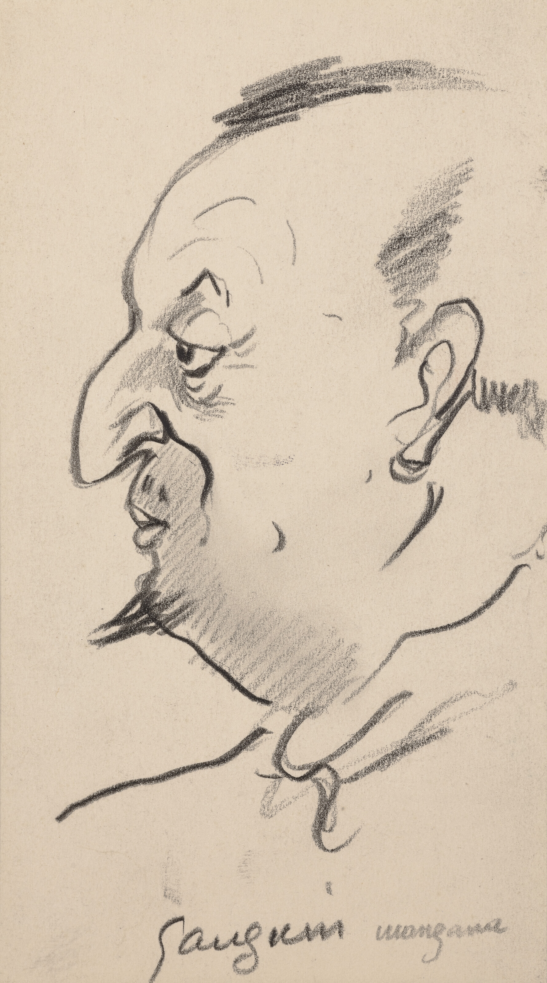 Gustave Loiseau — Группа из восьми портретных набросков: Автопортрет; Винсент Ван Гог; Гюстав Луазо; Поль Гоген; Жильбер Уайт; Анри де Тулуз-Лотрек; Амбруаз Воллар; и Поль Синьяк., изображение 4