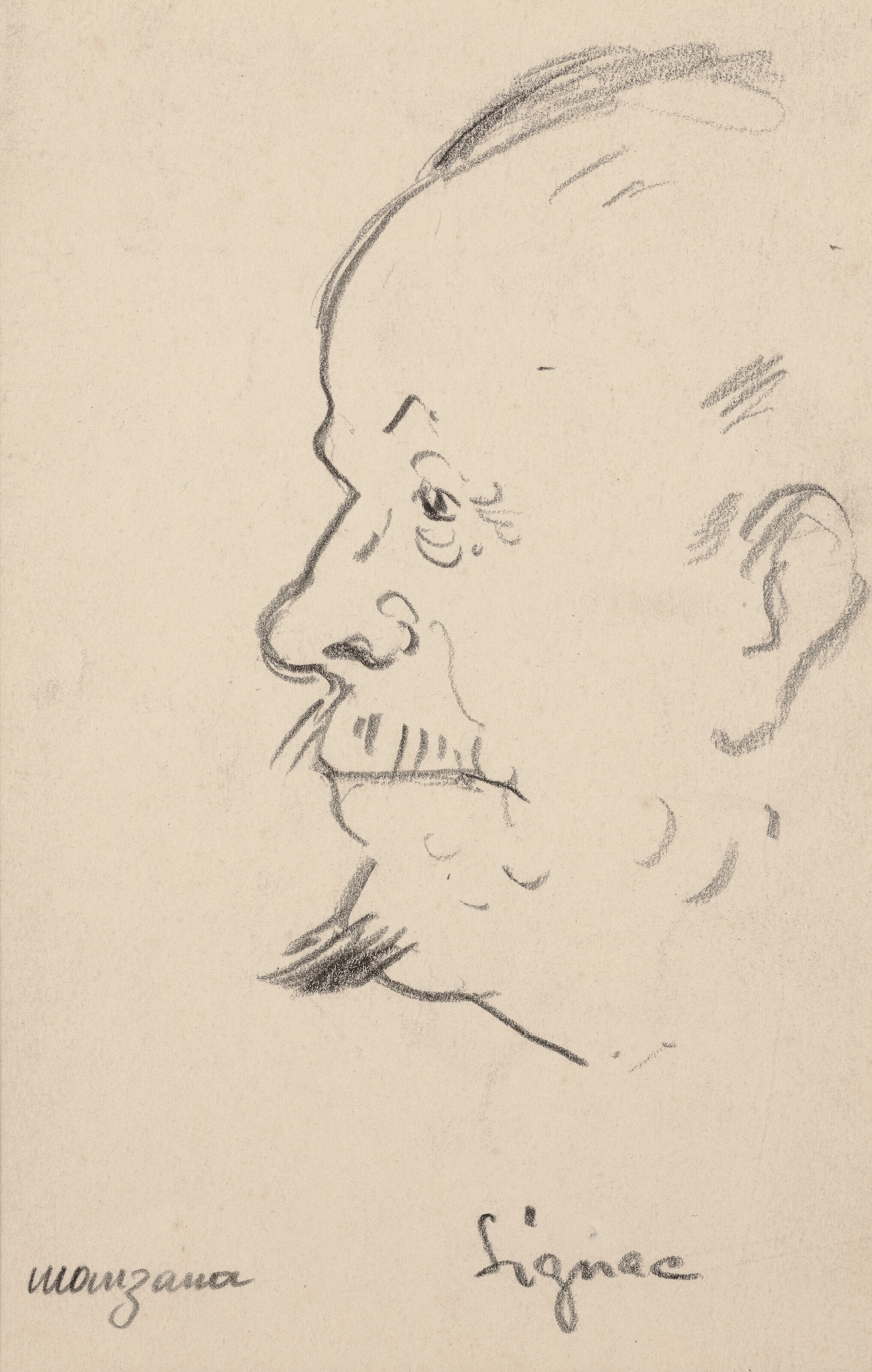 Gustave Loiseau — Группа из восьми портретных набросков: Автопортрет; Винсент Ван Гог; Гюстав Луазо; Поль Гоген; Жильбер Уайт; Анри де Тулуз-Лотрек; Амбруаз Воллар; и Поль Синьяк., изображение 8