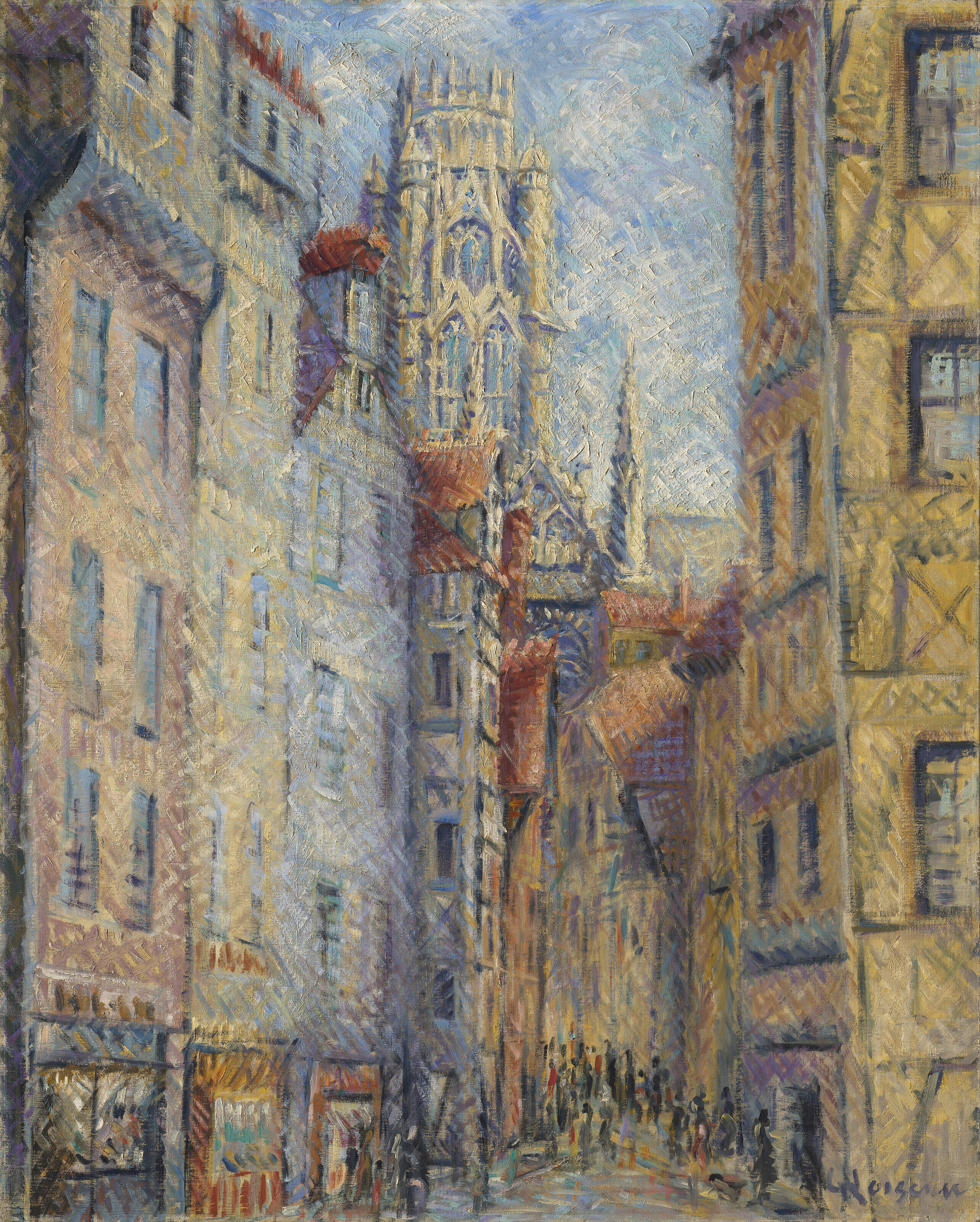 Gustave Loiseau — Руан, улица Авек л'Эглиз