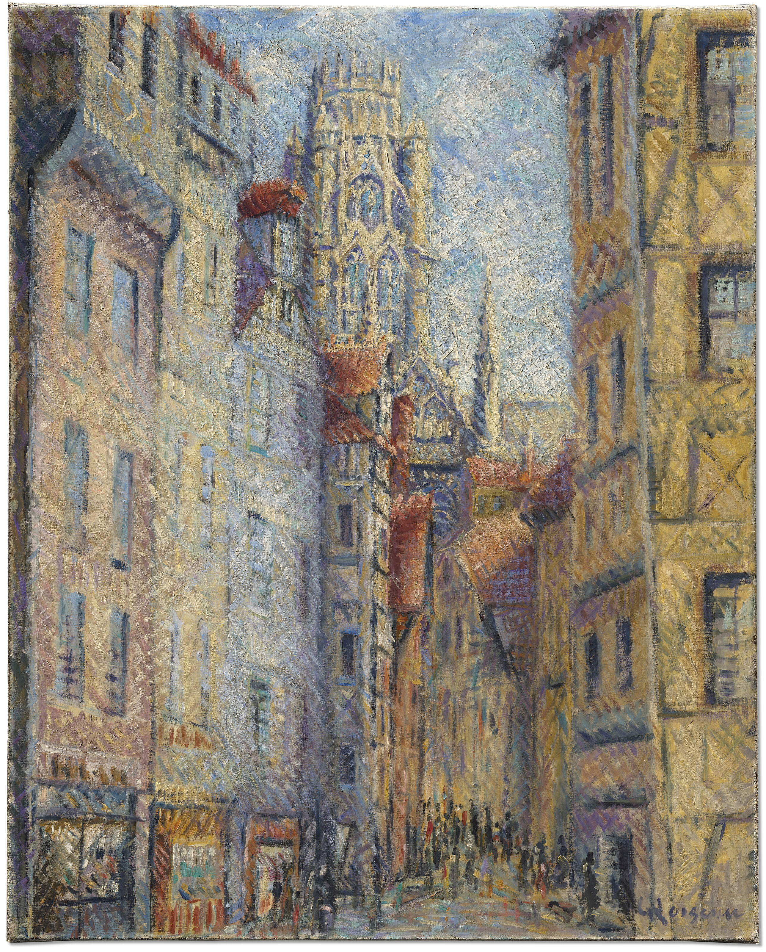 Gustave Loiseau — Руан, улица Авек л'Эглиз, изображение 2