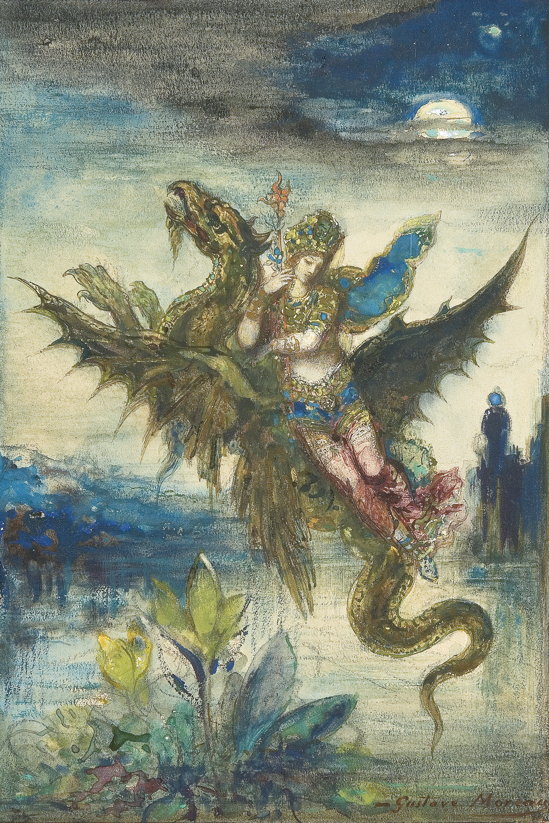 Gustave Moreau — Путешествие по Востоку или Ла Пери: Мечта о Востоке или Пери