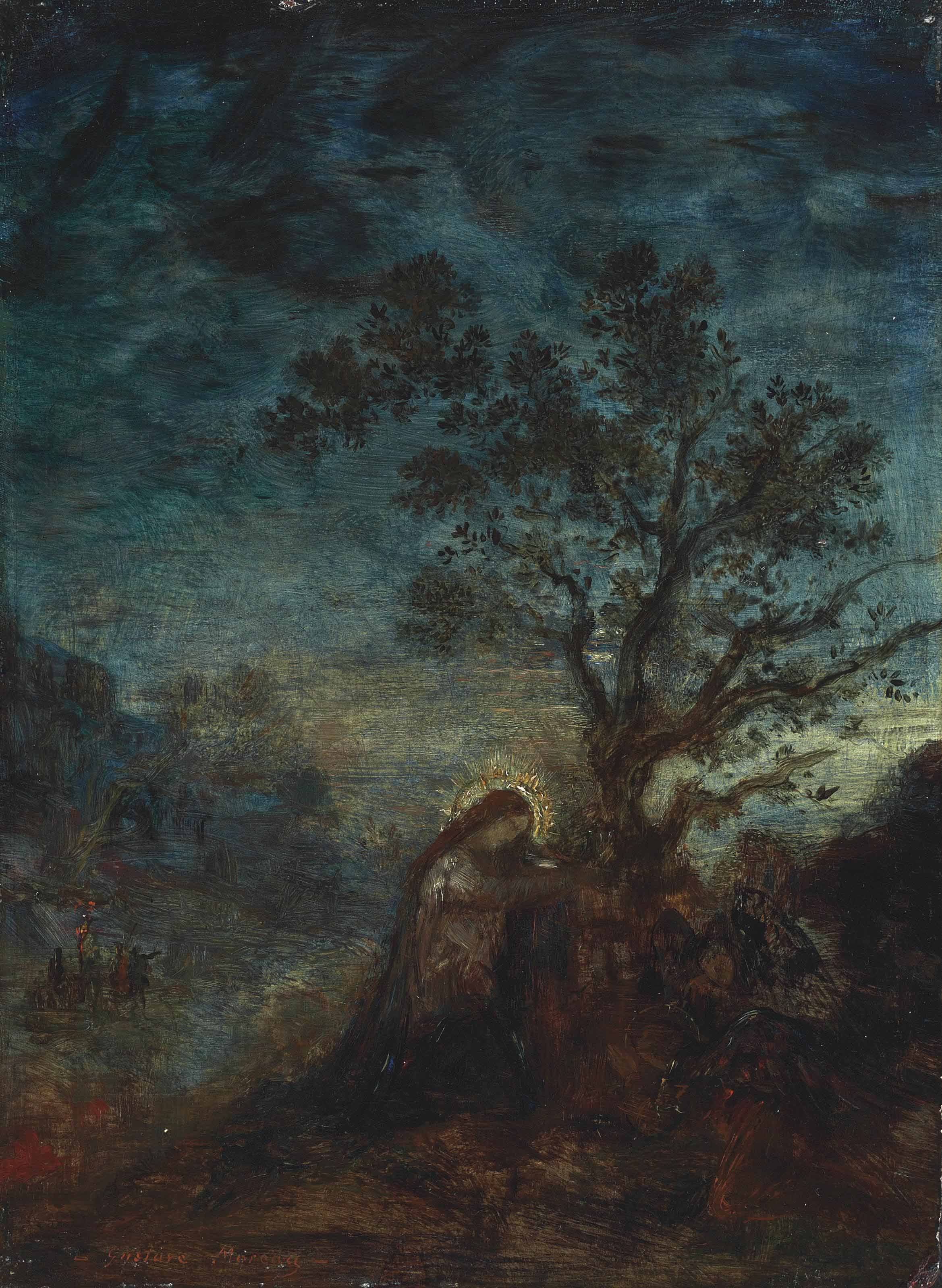 Gustave Moreau — Христос в Масличном саду