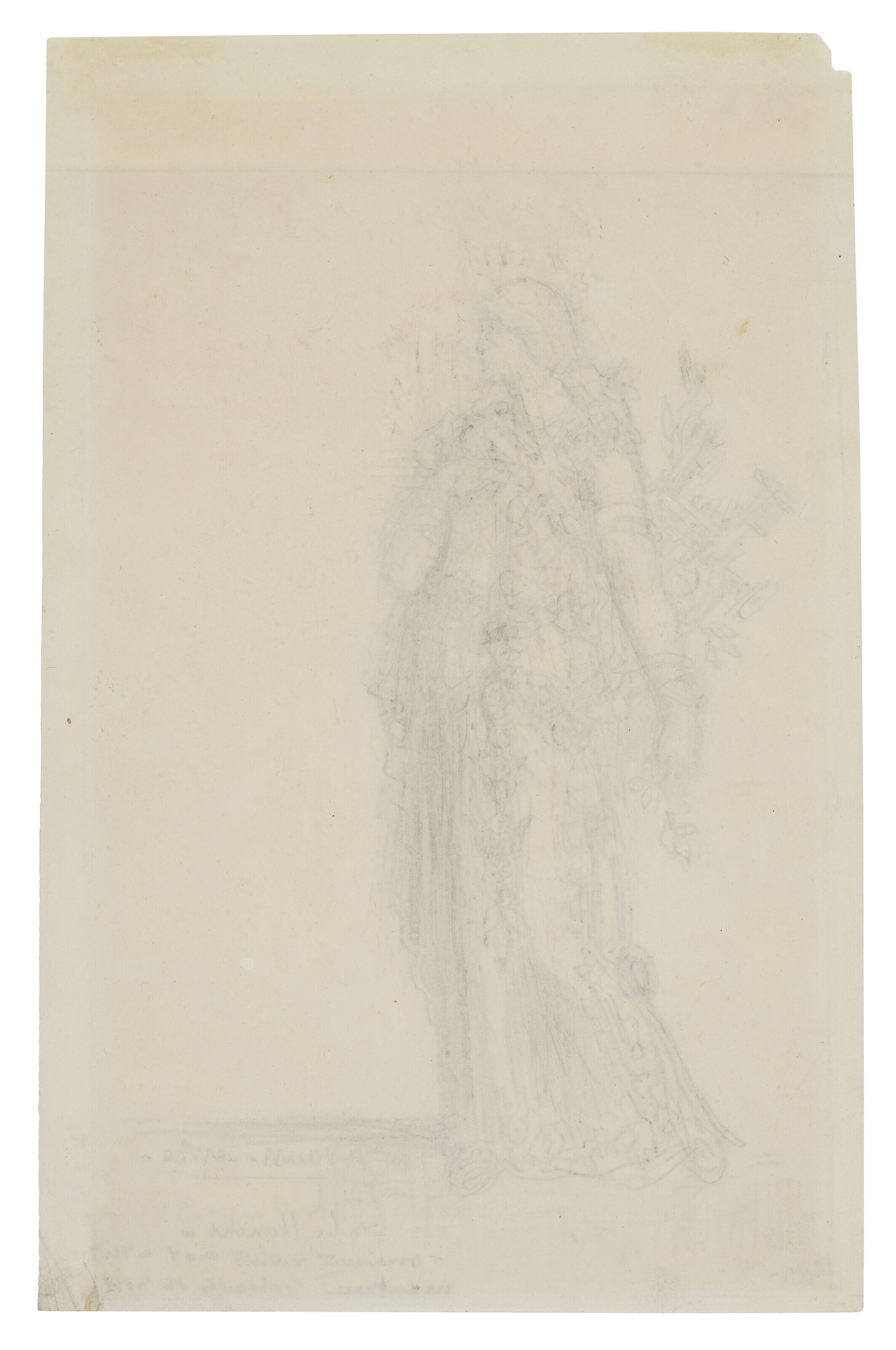 Gustave Moreau — Дизайн костюма для Сафо, изображение 3