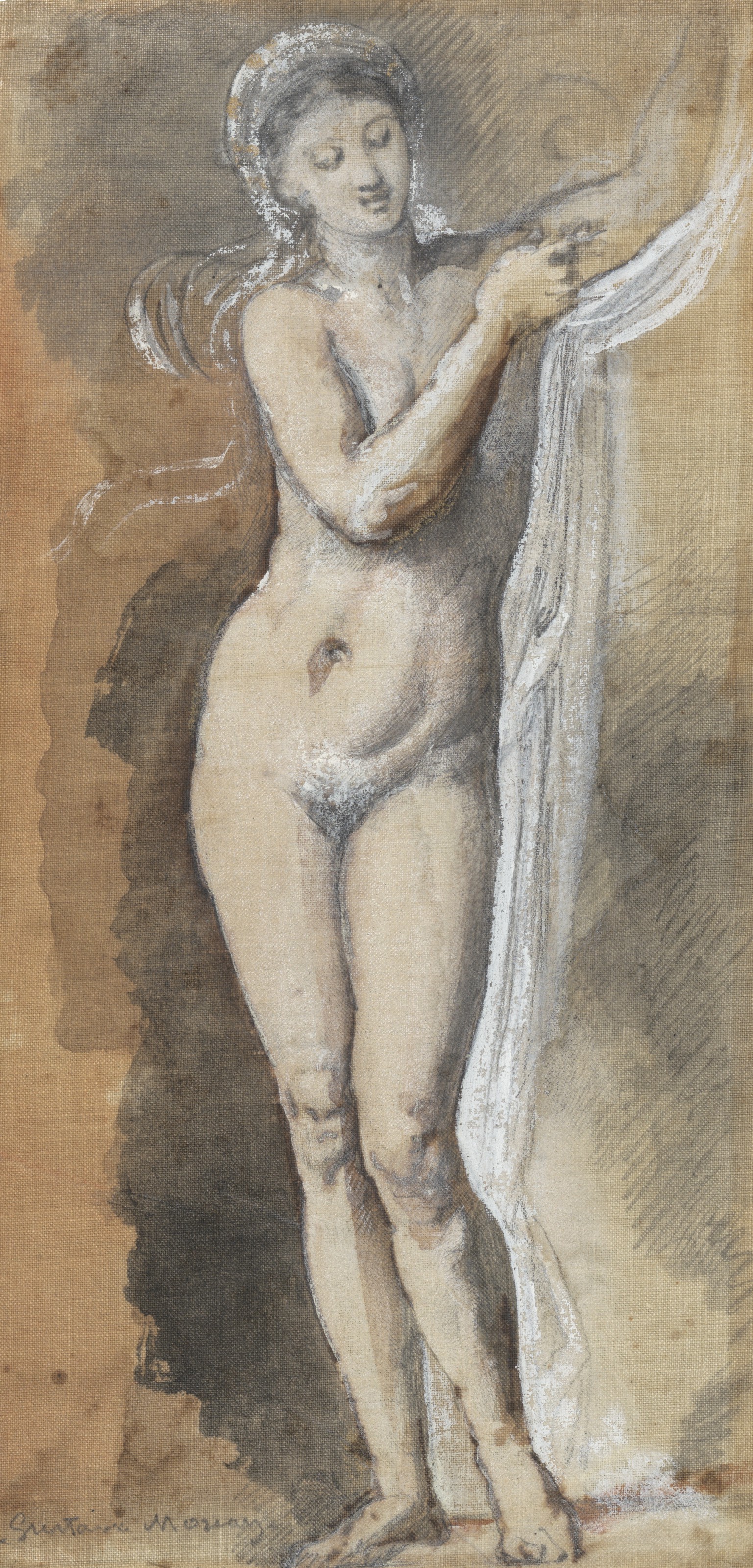 Gustave Moreau — Новая женщина (этюд без одежды)