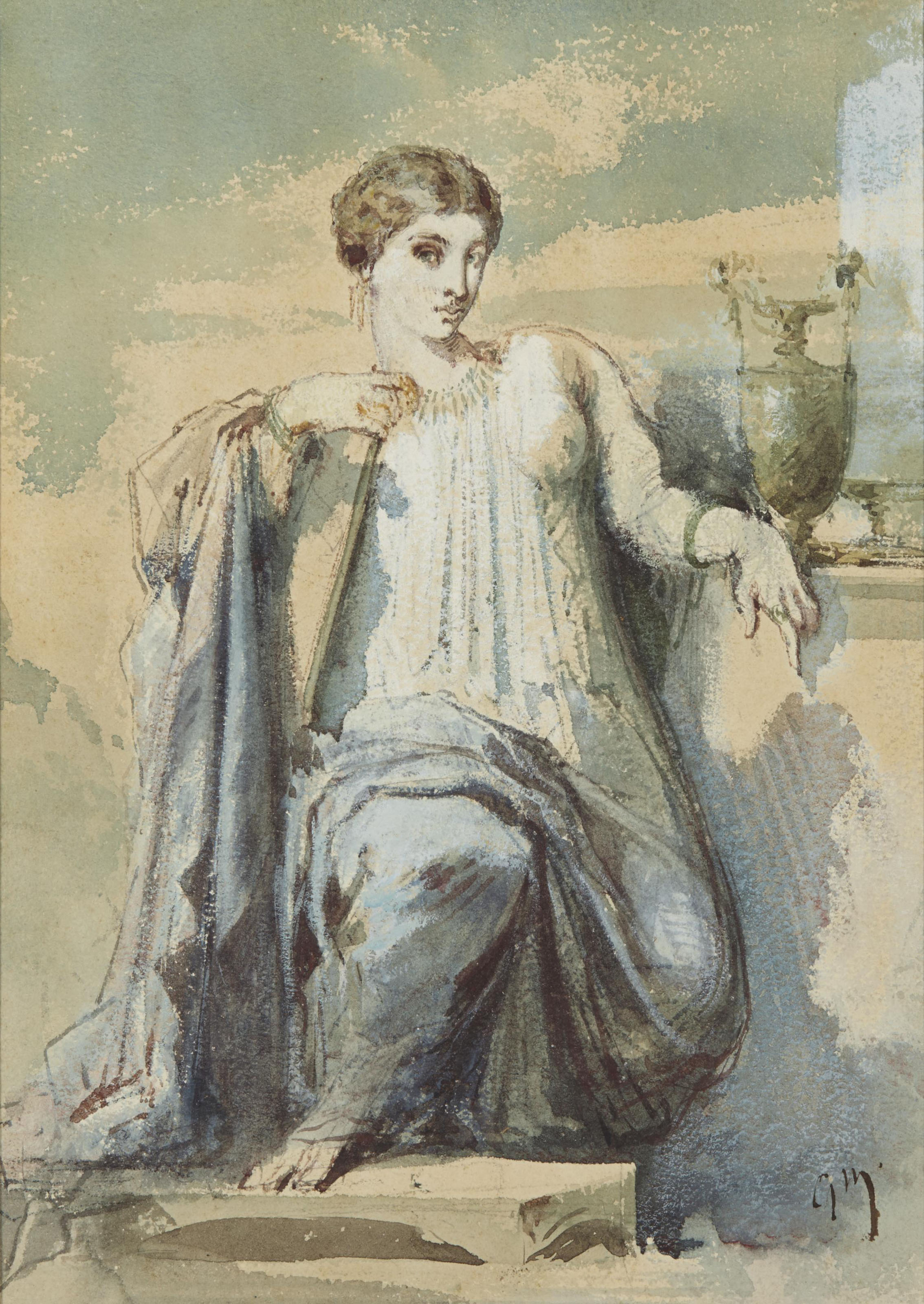 Gustave Moreau — Сафо (Молодая женщина в вазе)