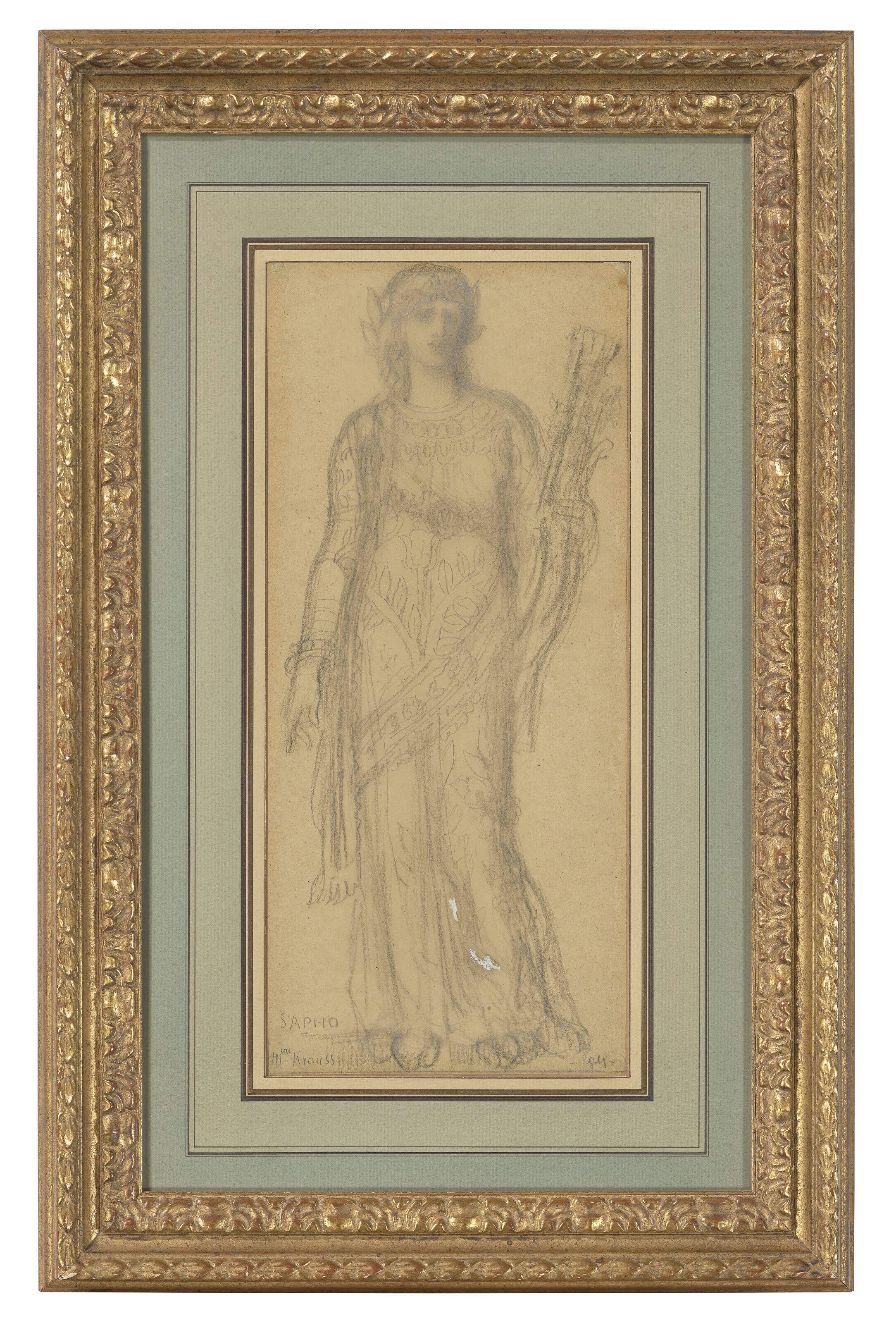 Gustave Moreau — Дизайн костюмов для Сафоны в опере Шарля Гуно, изображение 2