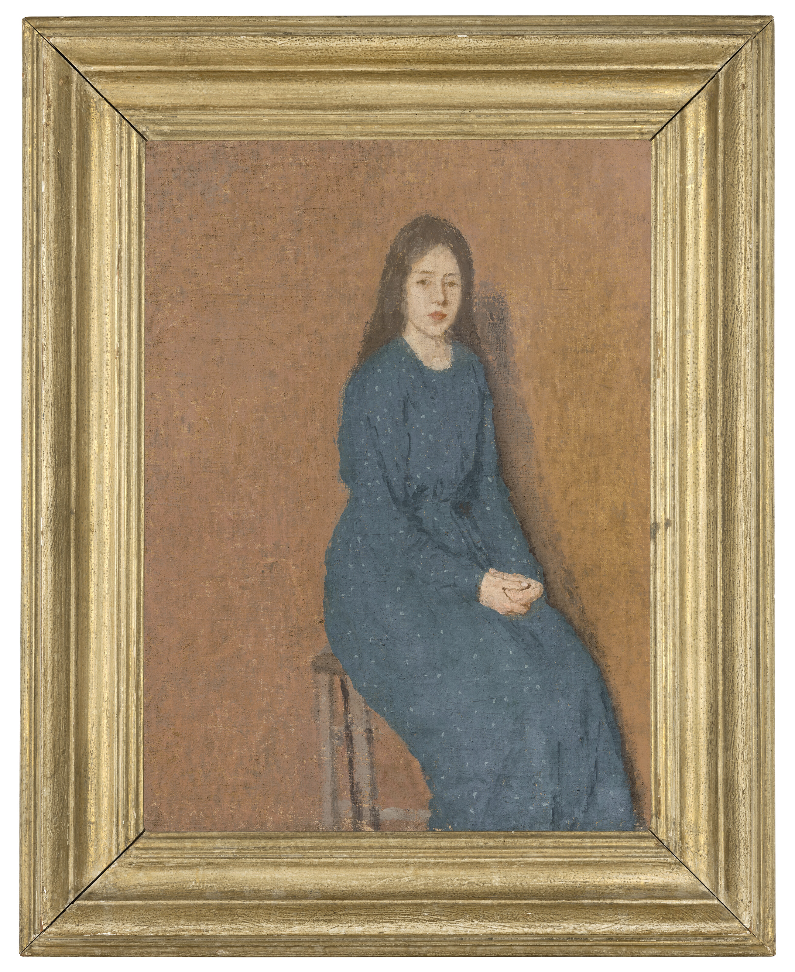 Gwen John — Девушка в голубом платье, изображение 2