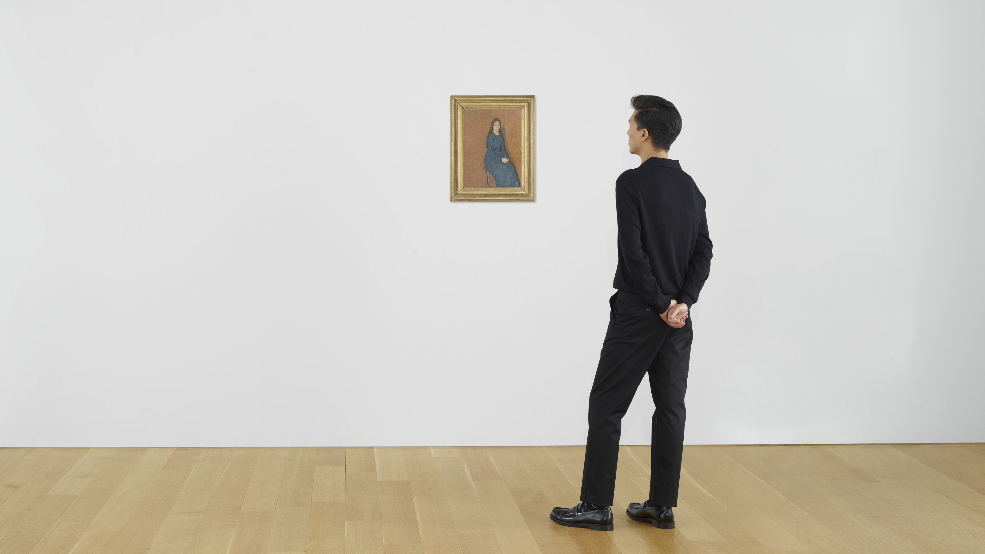 Gwen John — Девушка в голубом платье, изображение 4