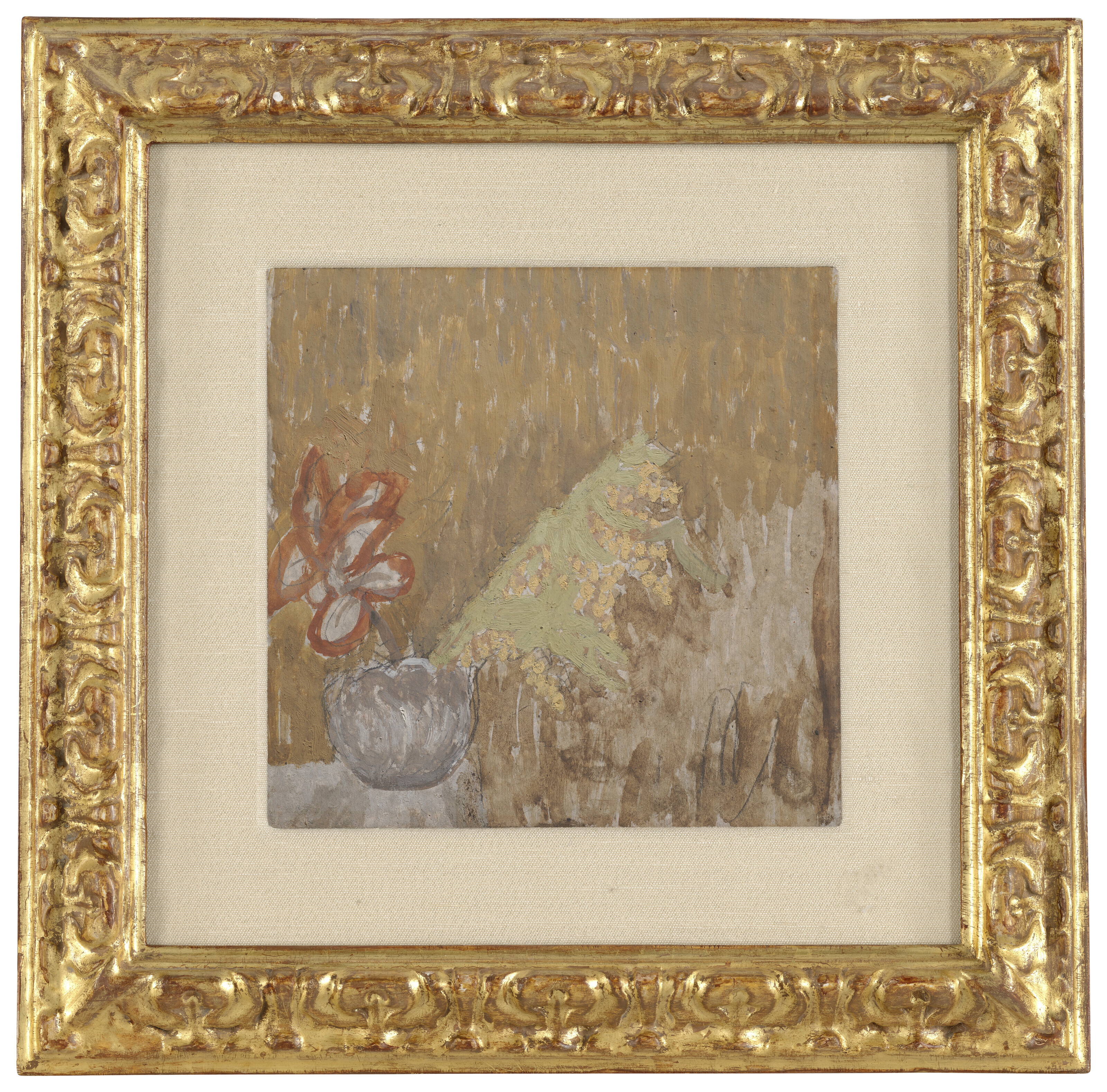 Gwen John — Мимоза и цветы в вазе, изображение 2