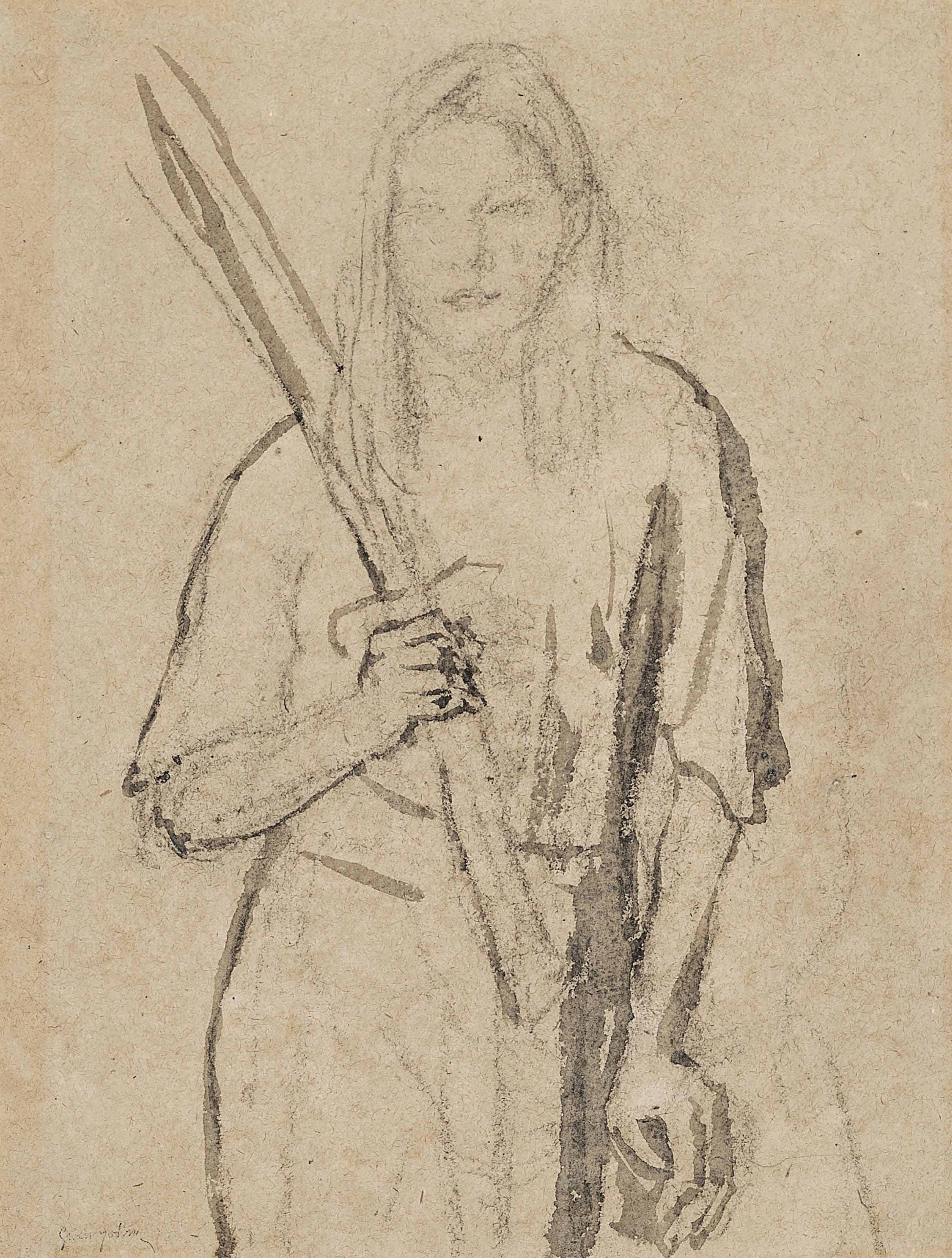 Gwen John — Стоящая девушка
