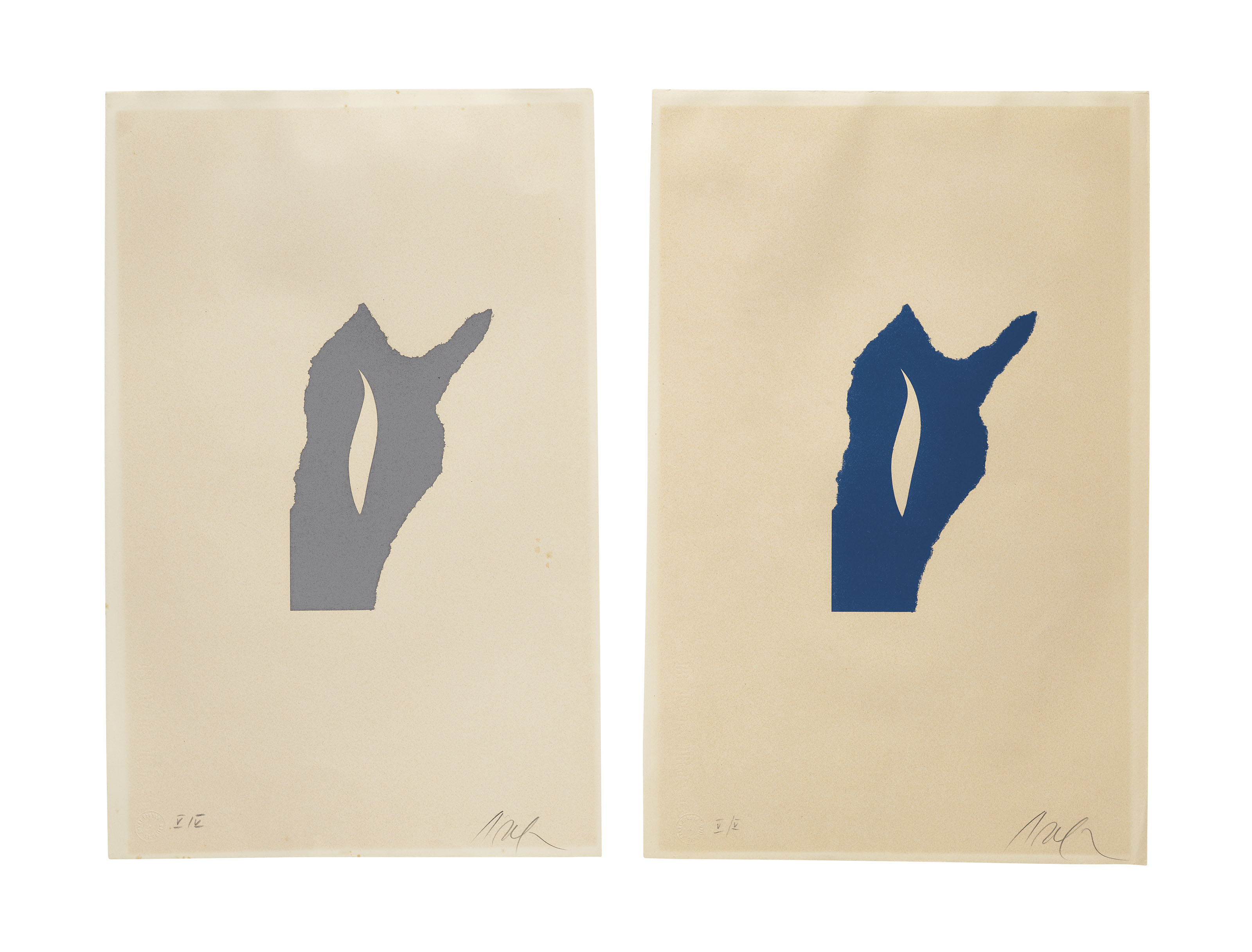 Hans Arp — Композиции (синий вариант)