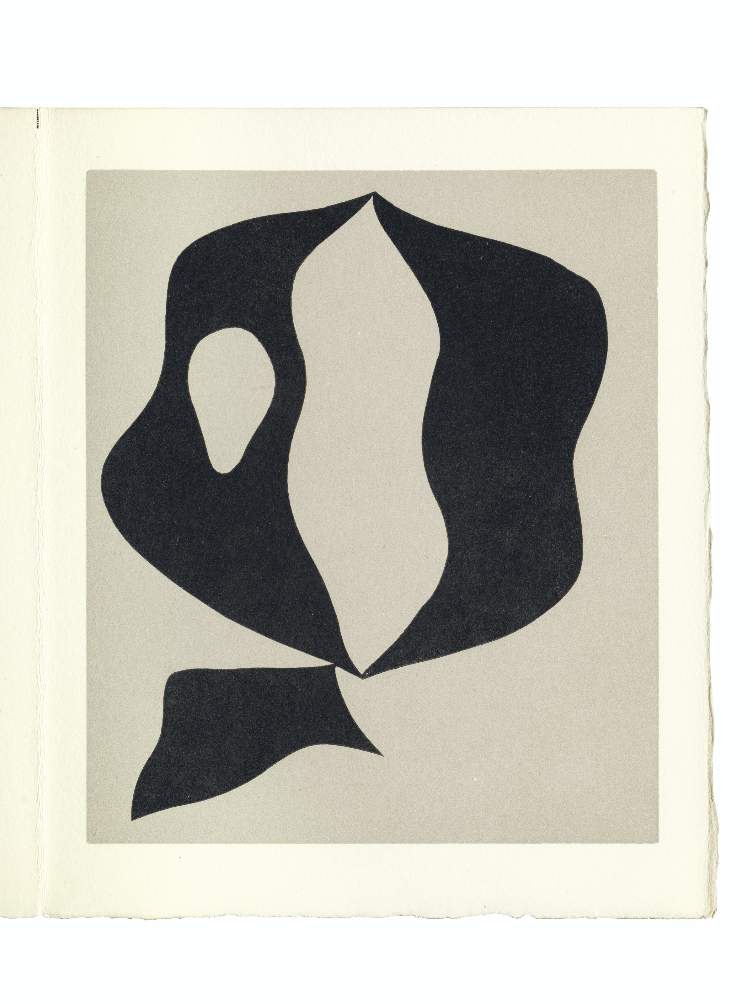 Hans Arp — "Вуаль в лесу", Л. Бродер, Париж, 1957, изображение 4