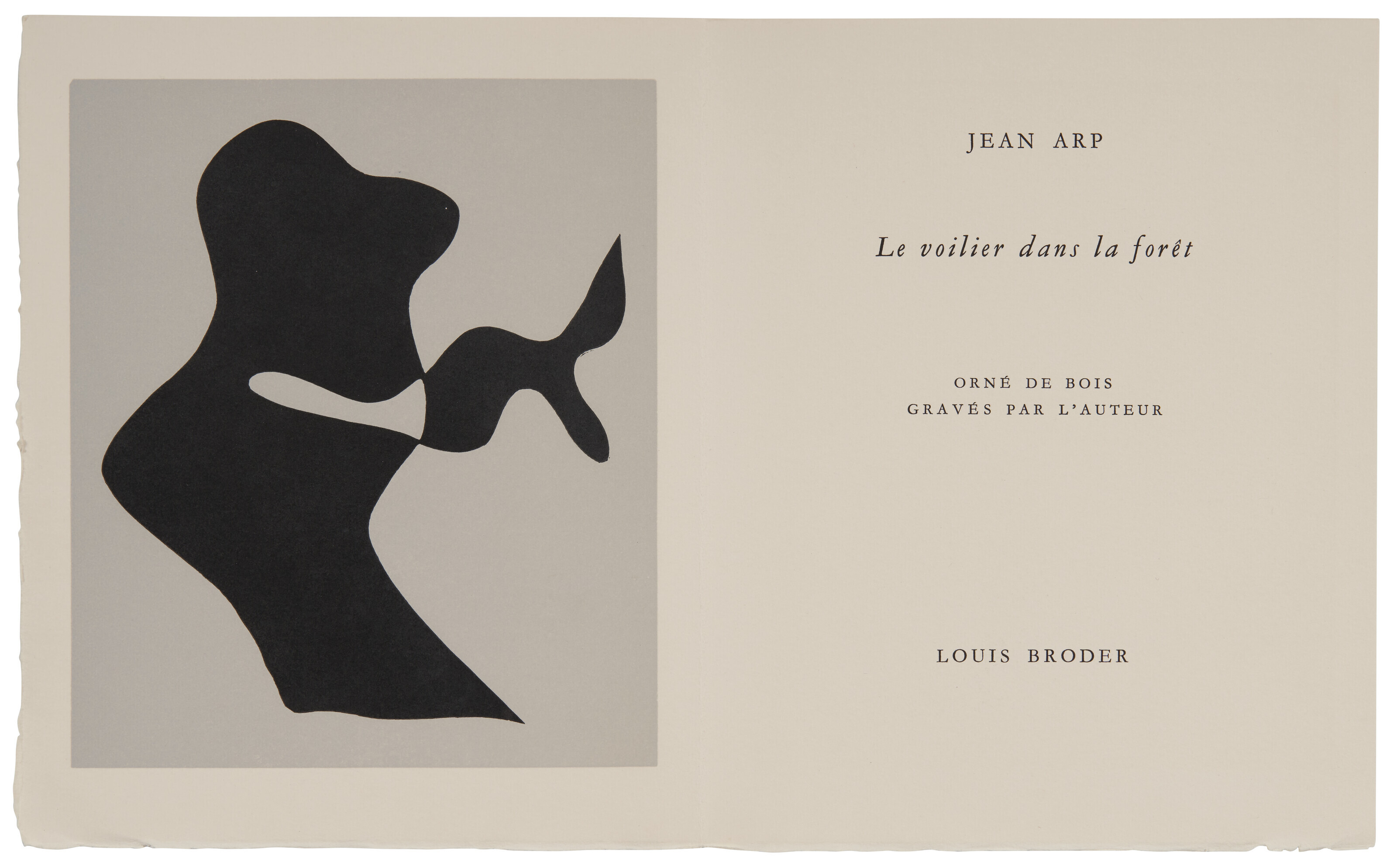 Hans Arp — "Вуаль в лесу", Луи Бродер, Париж, 1957