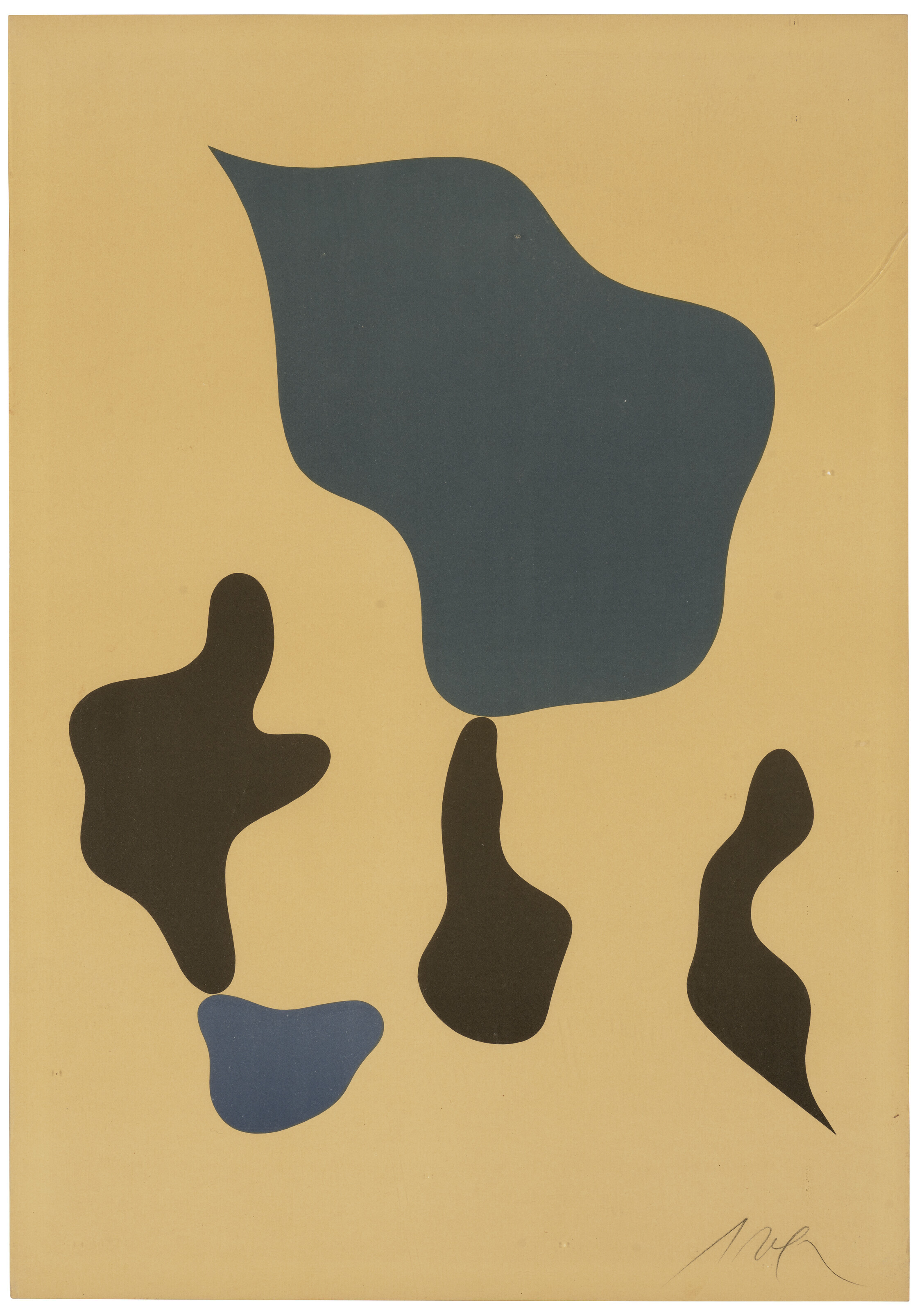 Hans Arp — Композиция mit fünf Formen (Композиция с пятью формами)