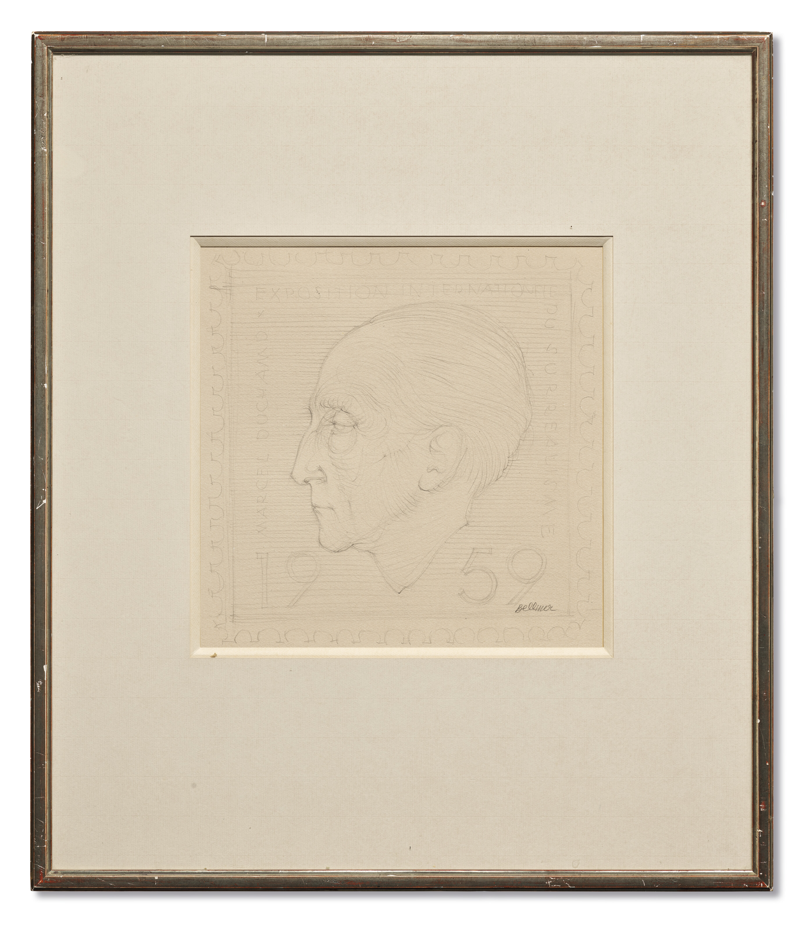 Hans Bellmer — Портрет Марселя Дюшана, проект для выставки "Эрос", 1959, изображение 5