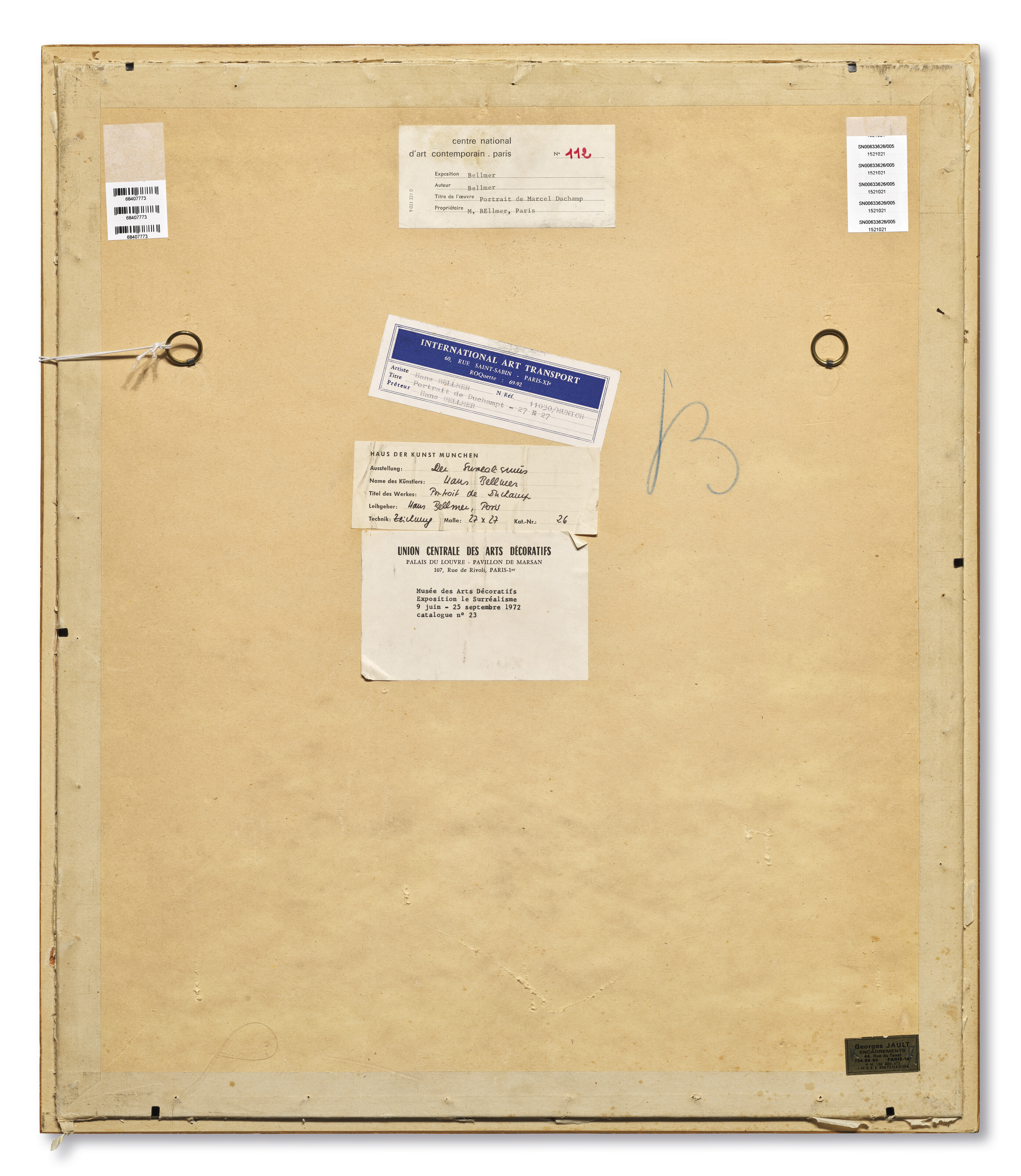 Hans Bellmer — Портрет Марселя Дюшана, проект для выставки "Эрос", 1959, изображение 6
