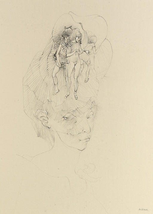 Hans Bellmer — Женский тет-а-тет из трех филе