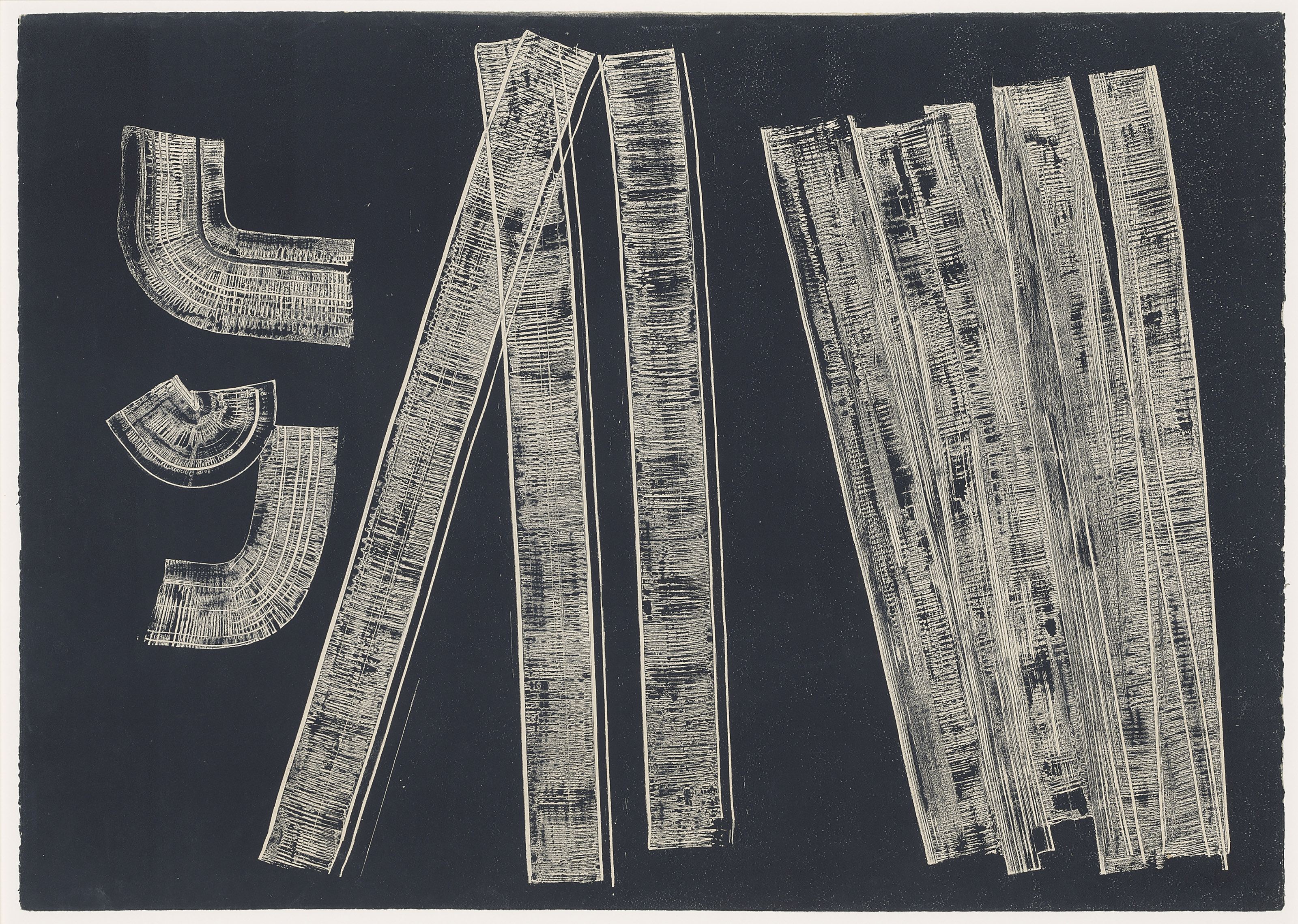 Hans Hartung — G 1970-18, 19, 20, 21 (отрицательные версии), изображение 1