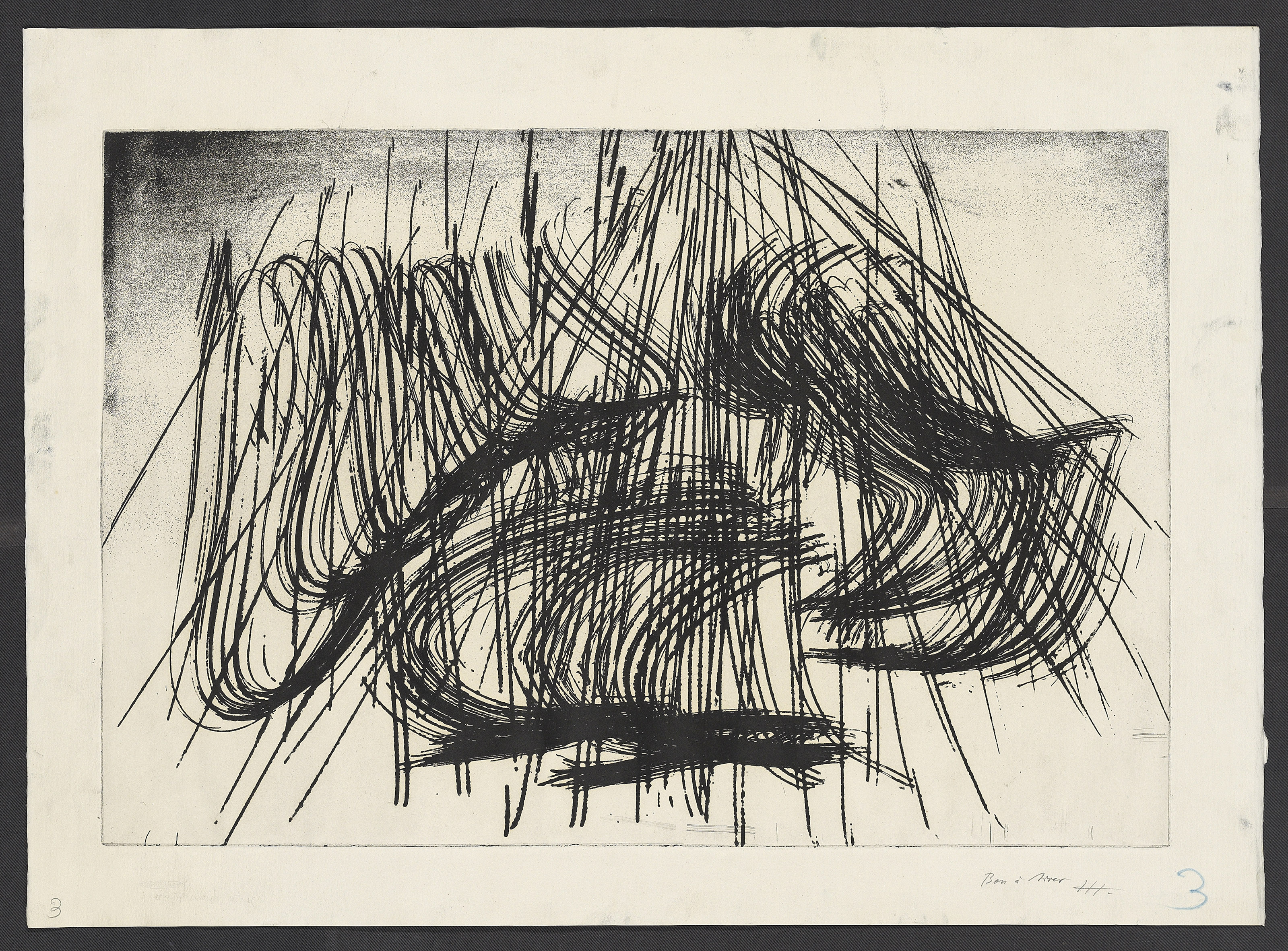 Hans Hartung — 5 агуафуэрте, изображение 4