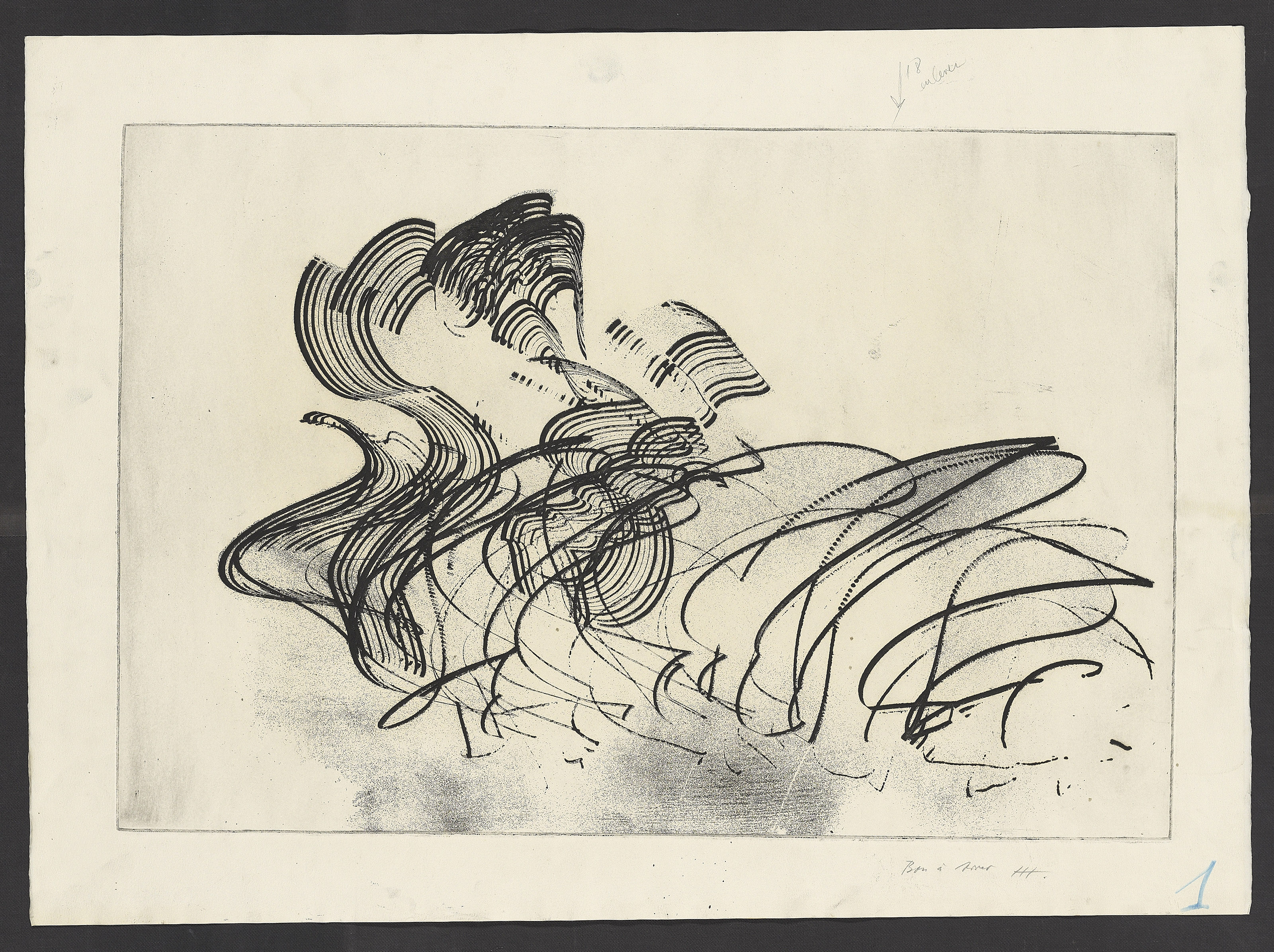 Hans Hartung — 5 агуафуэрте, изображение 5